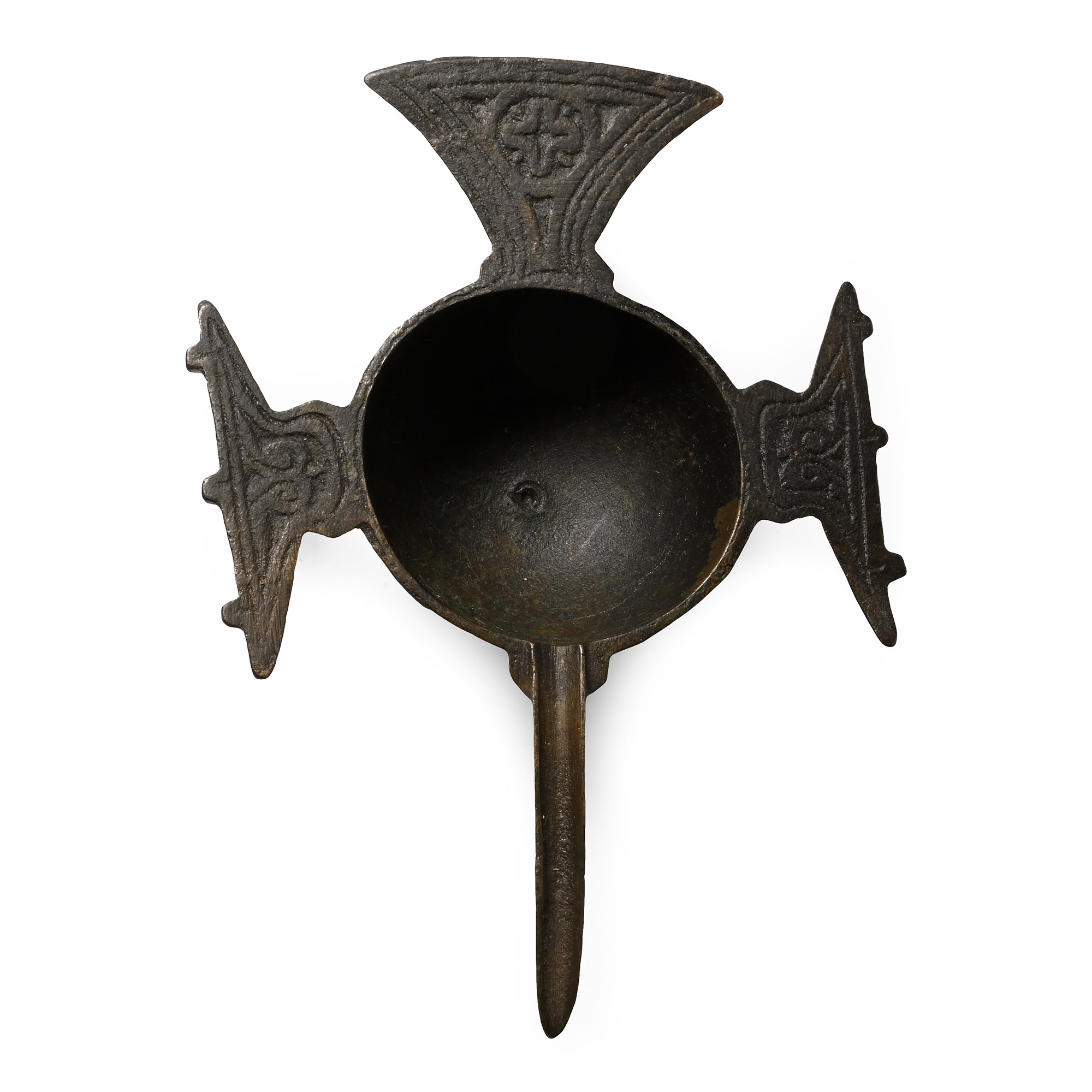 Byzantine Bronze Oil Lamp