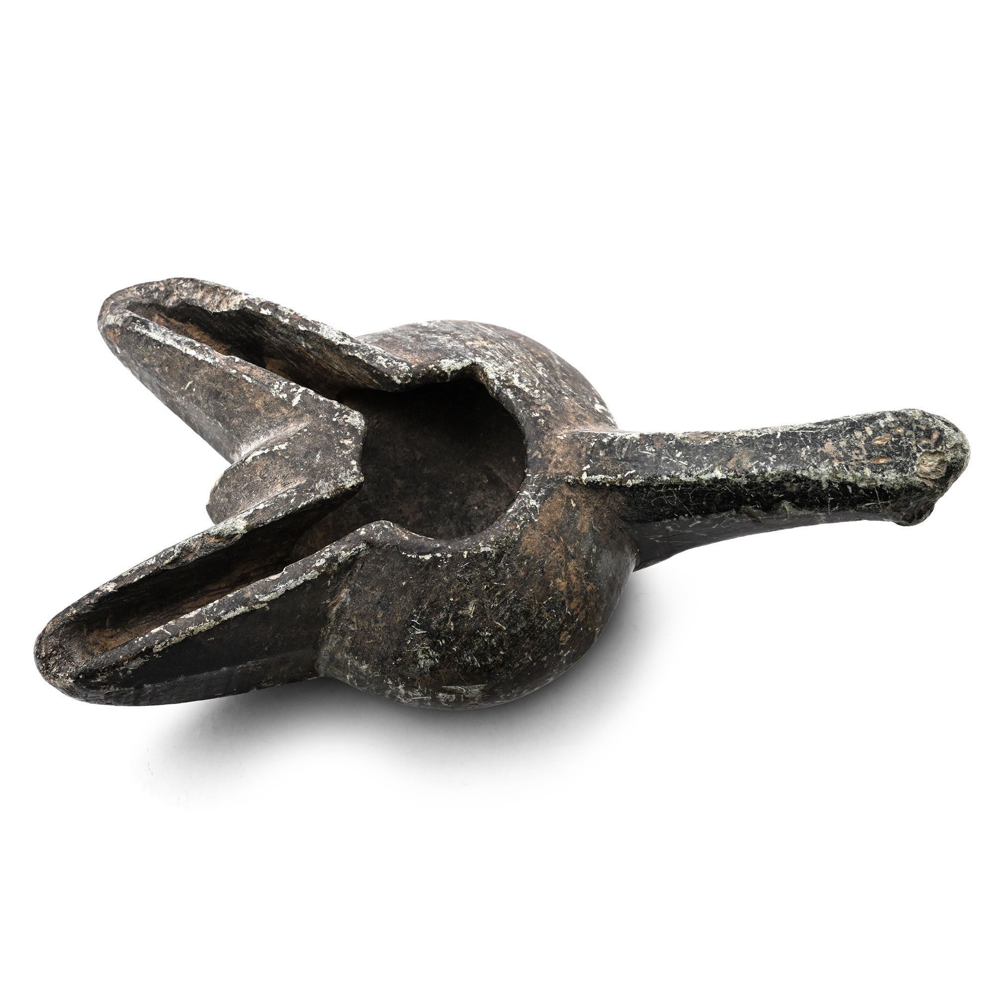 Large Medieval Stone Oil Lamp