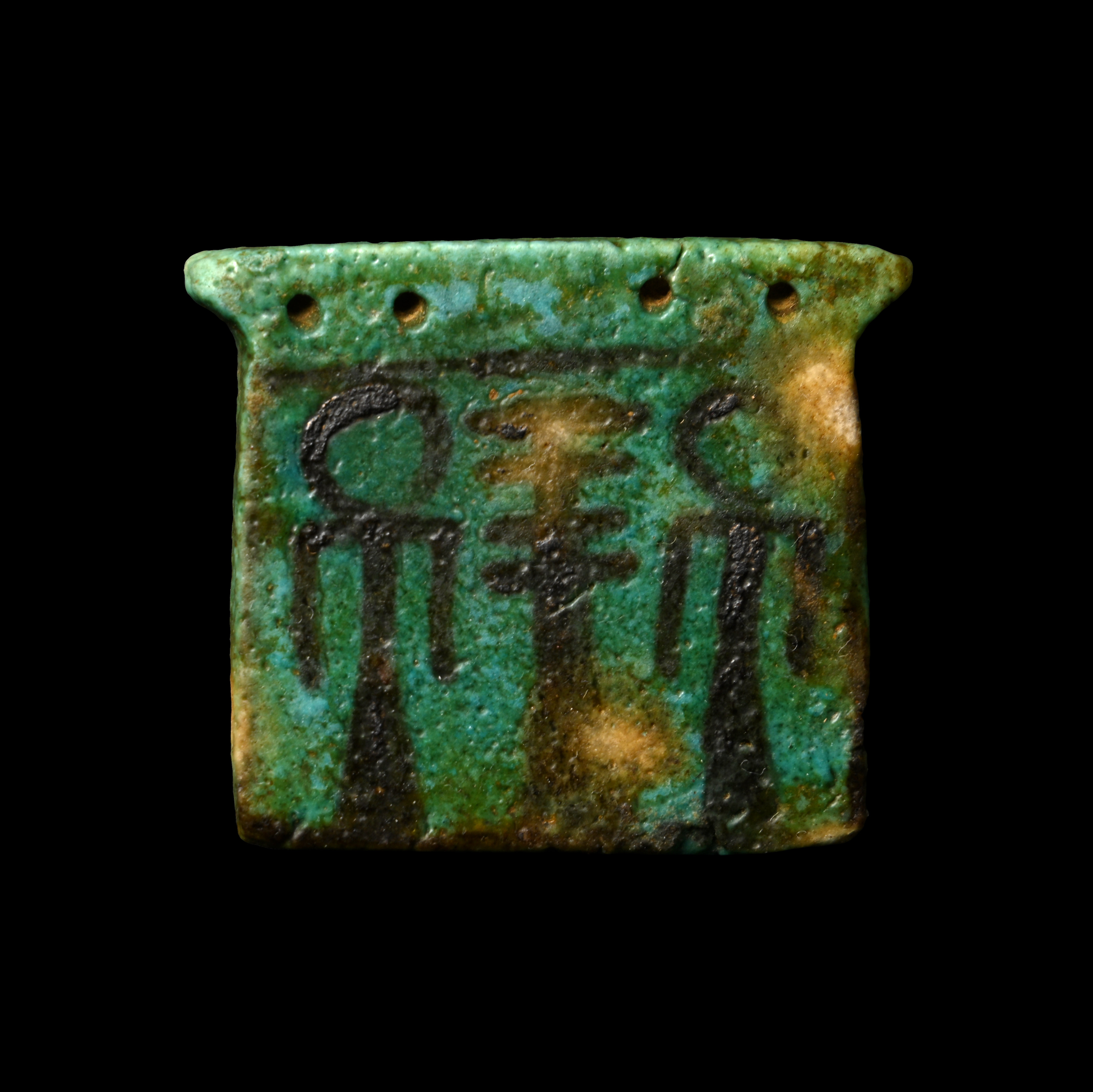 Egyptian Blue Glazed Faience Pectoral