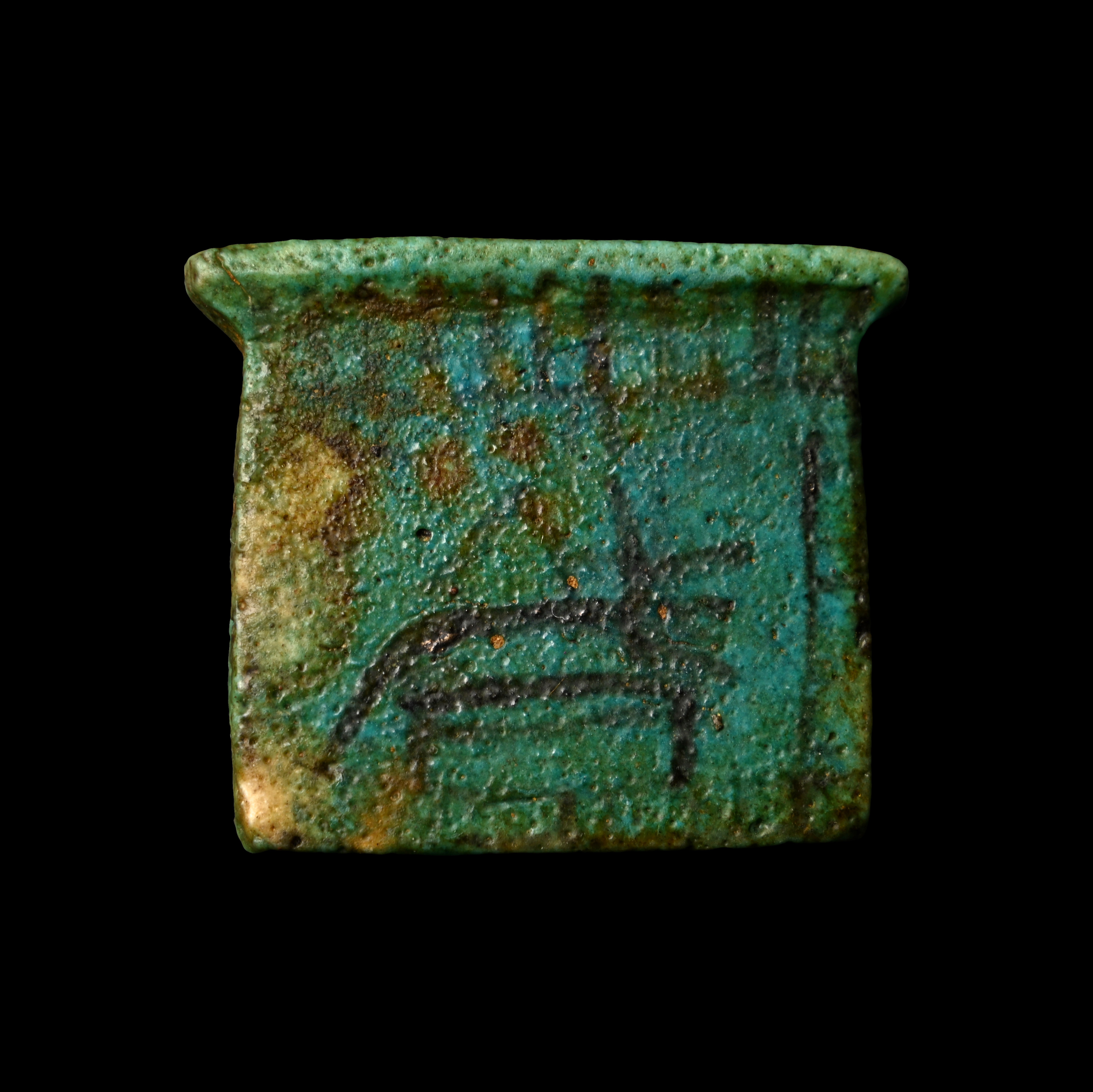Egyptian Blue Glazed Faience Pectoral