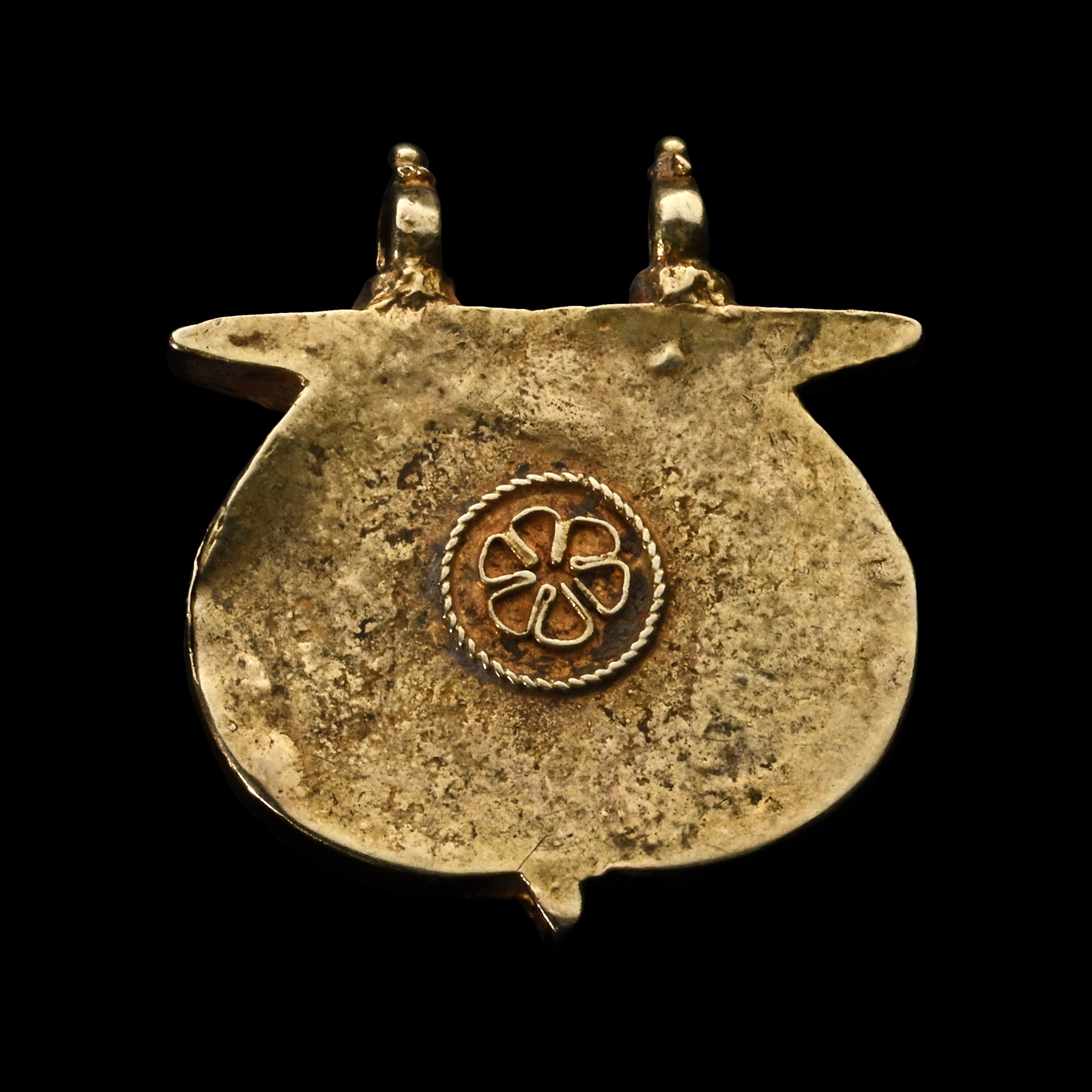 Western Asiatic Gold Pendant with Rosettes