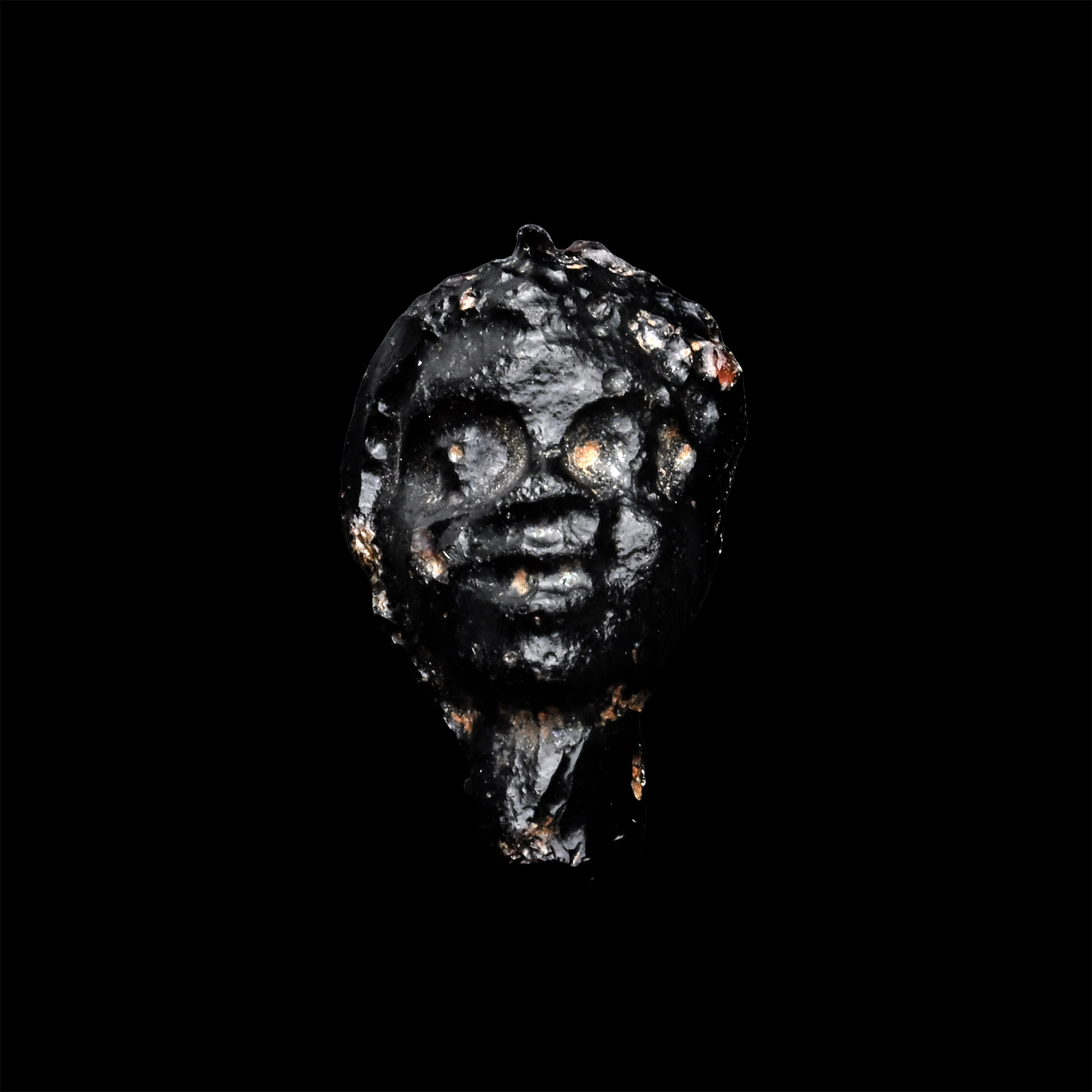 Greek Glass Head of an African Male
