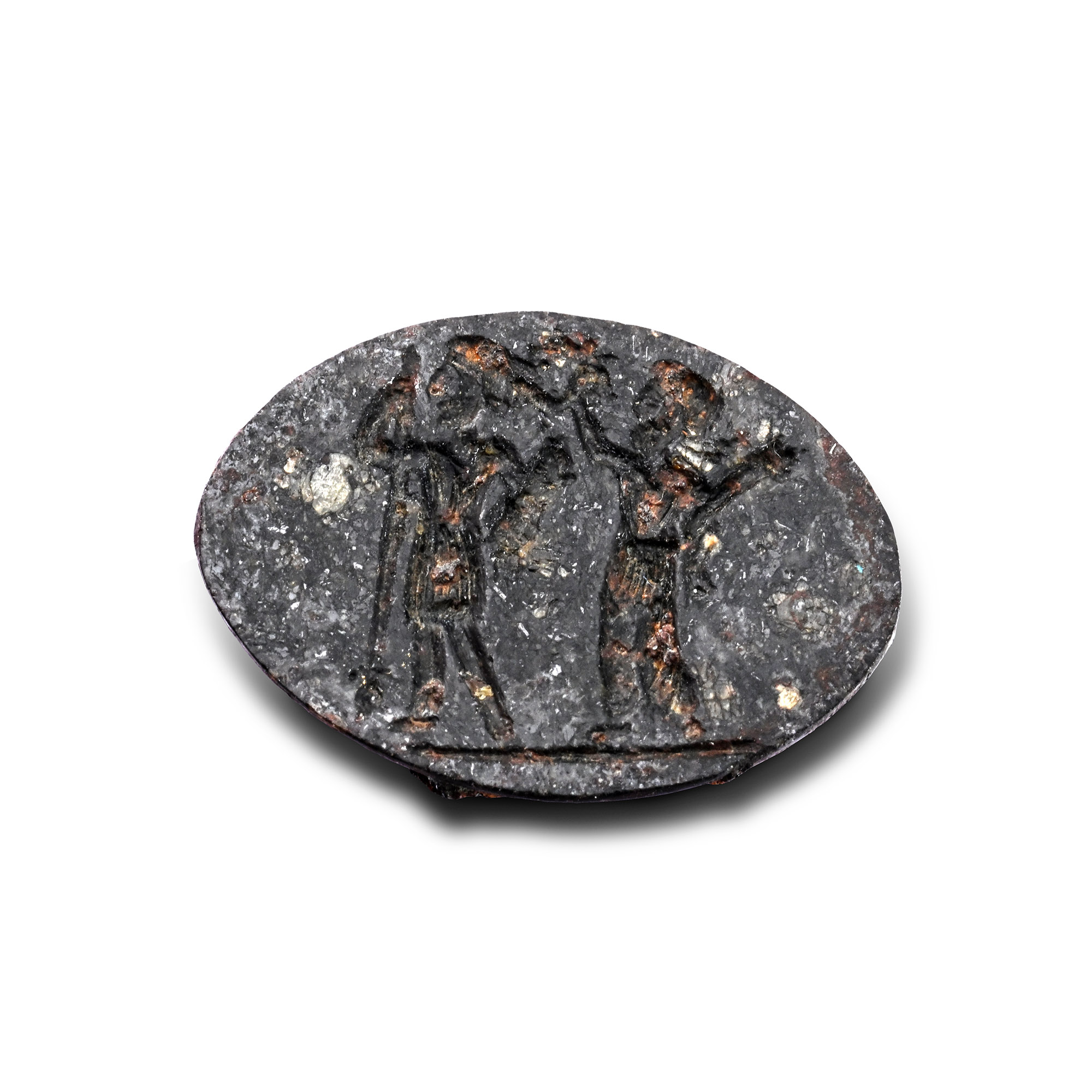 Roman Black Gemstone with Victory Scene