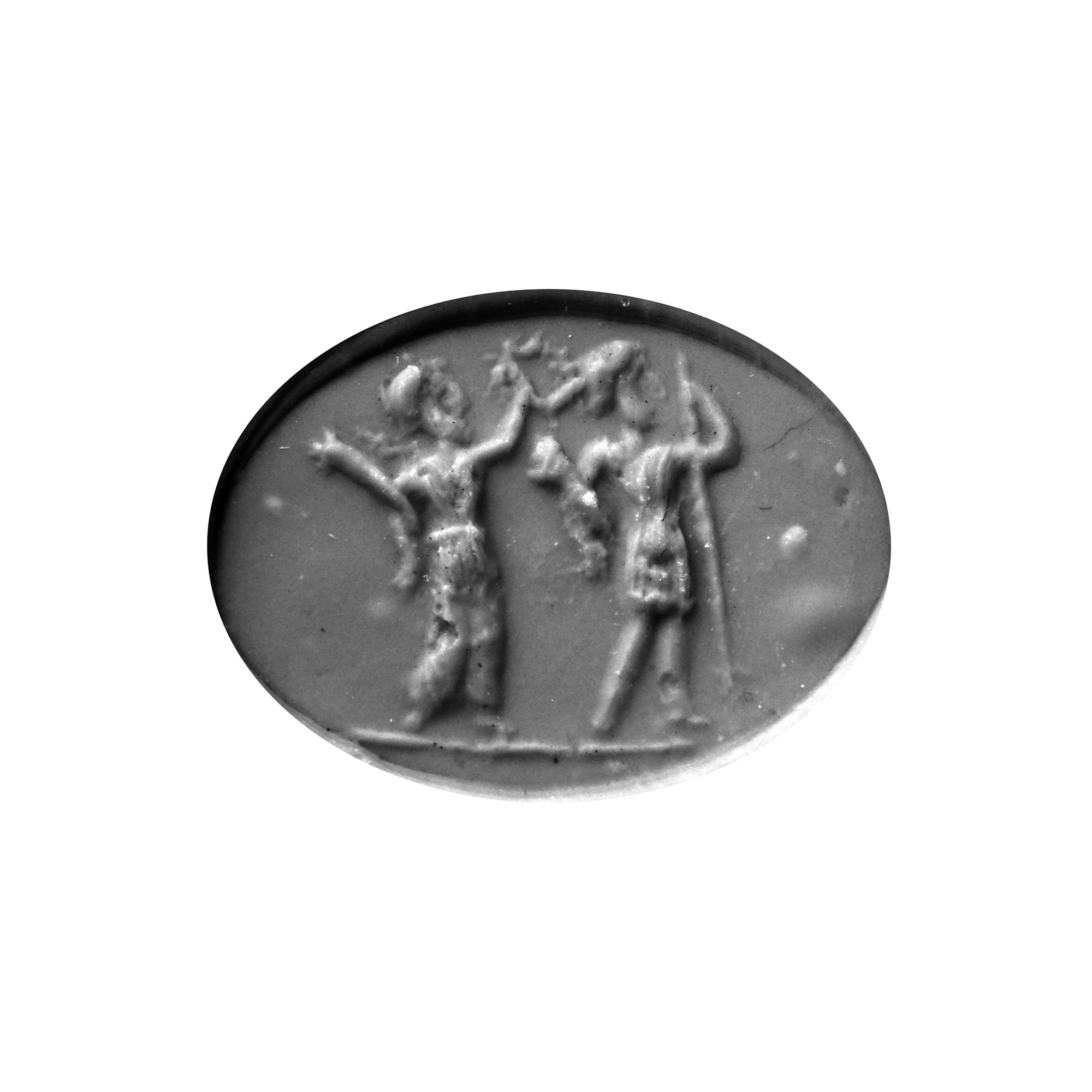 Roman Black Gemstone with Victory Scene