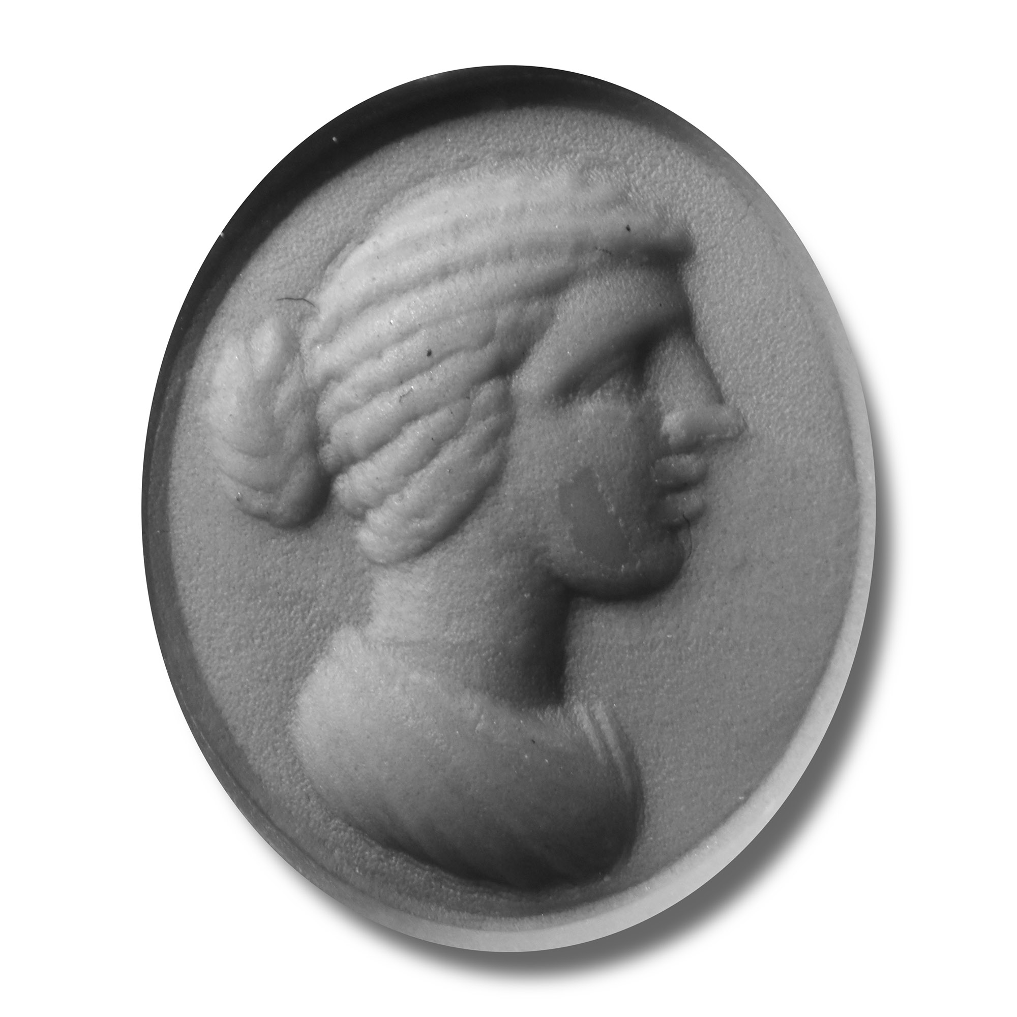 Roman Red Jasper Female Bust Intaglio