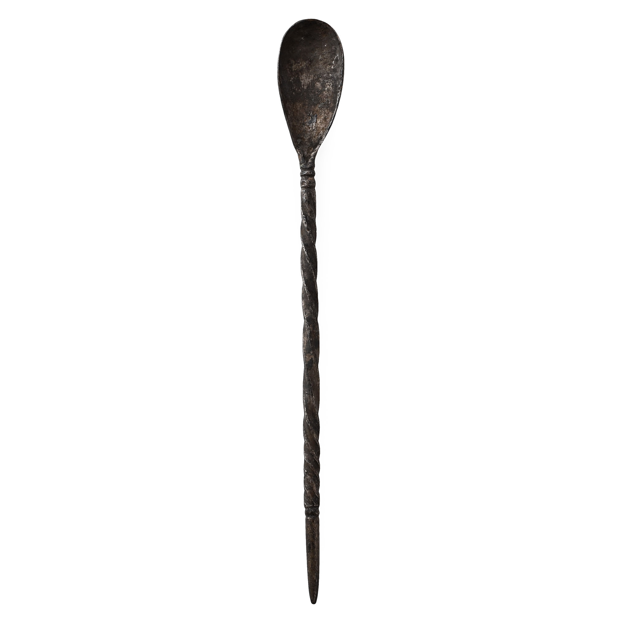 Roman Silver Spoon with Twisted Handle