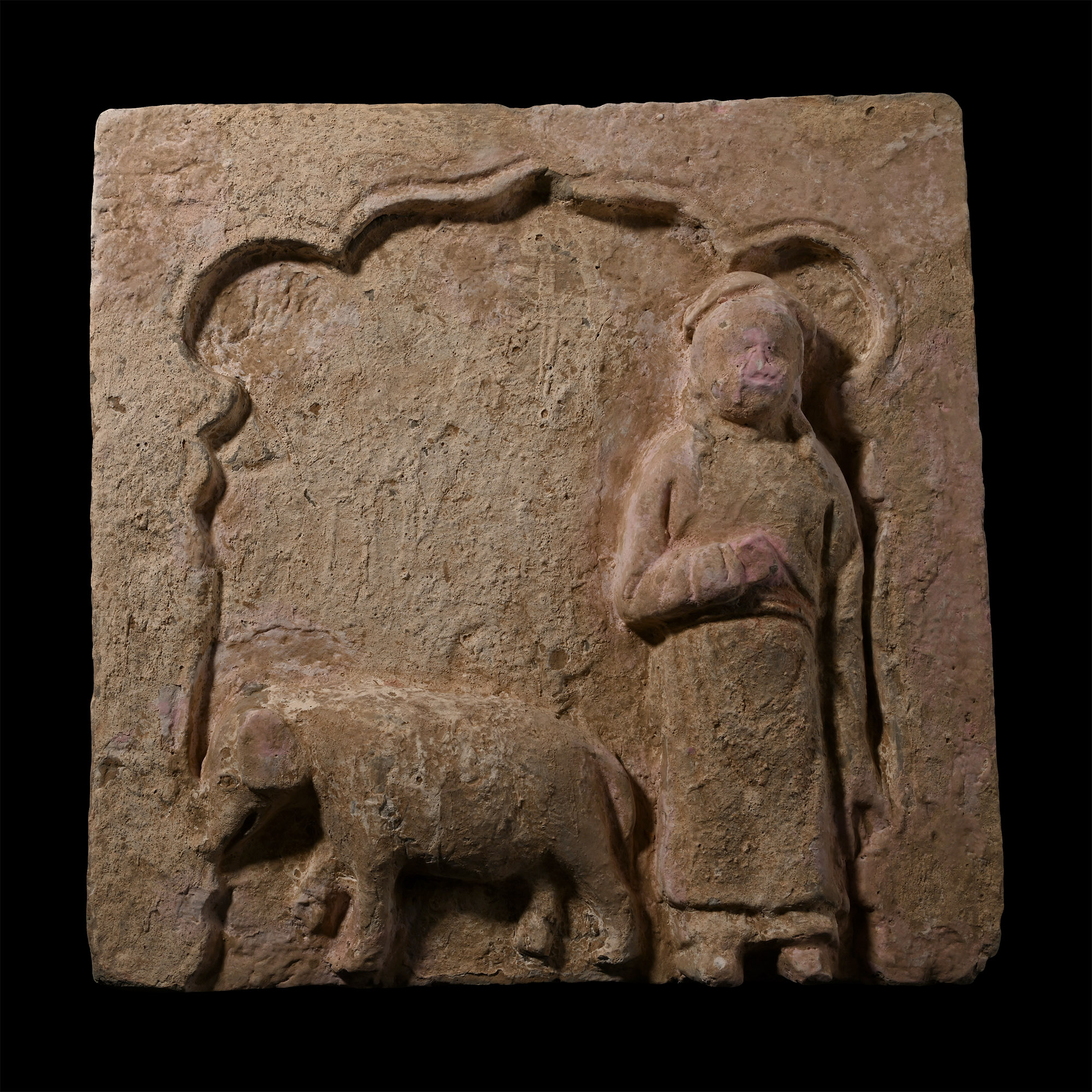 Chinese Song Terracotta Tile with a Sow