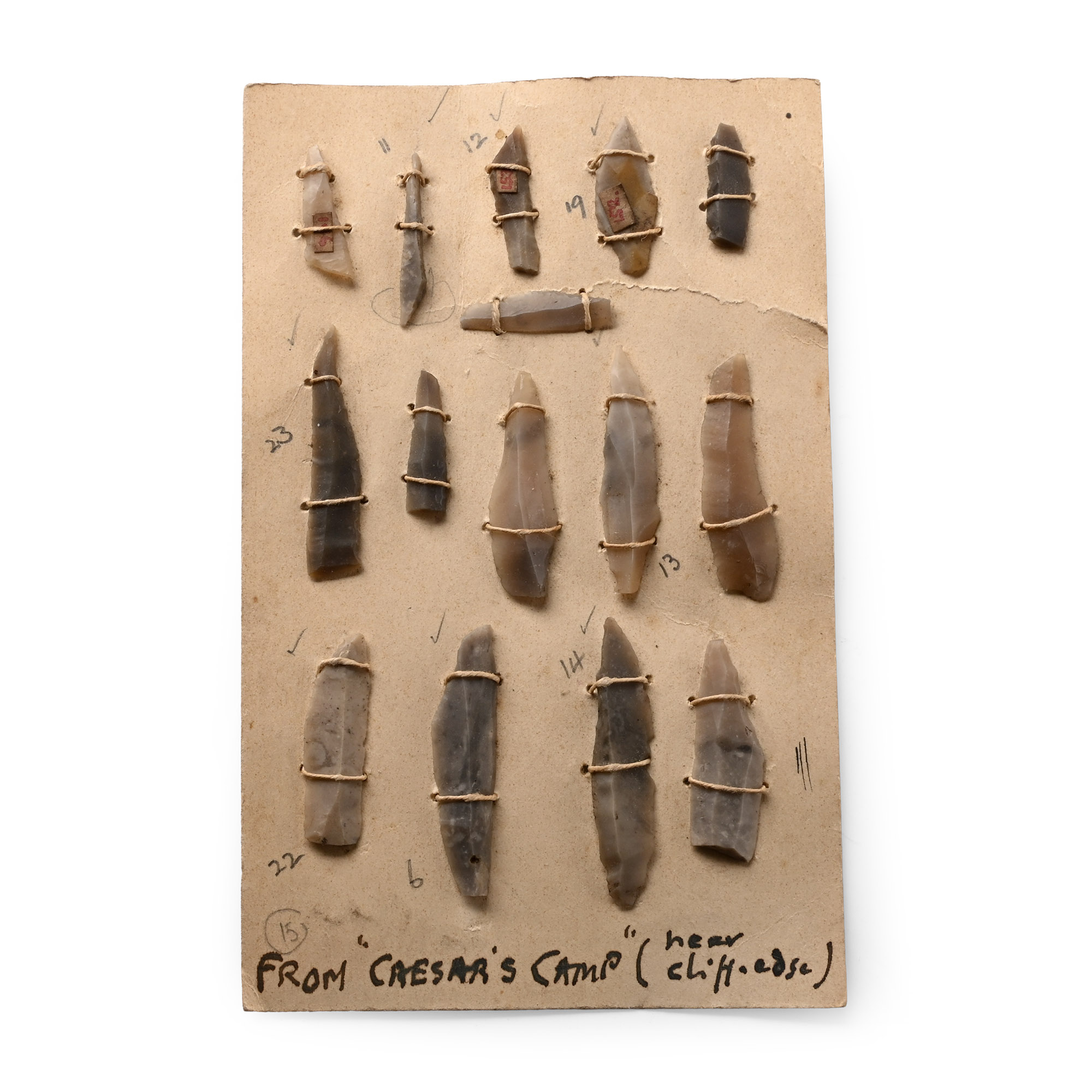 Farnham Stone Age Flint Blade Group