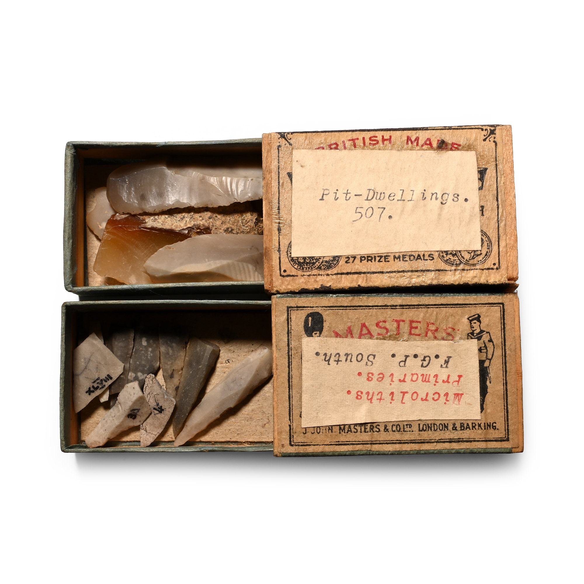 Farnham Stone Age Flint Microlith and Pit-Dwellings Collection