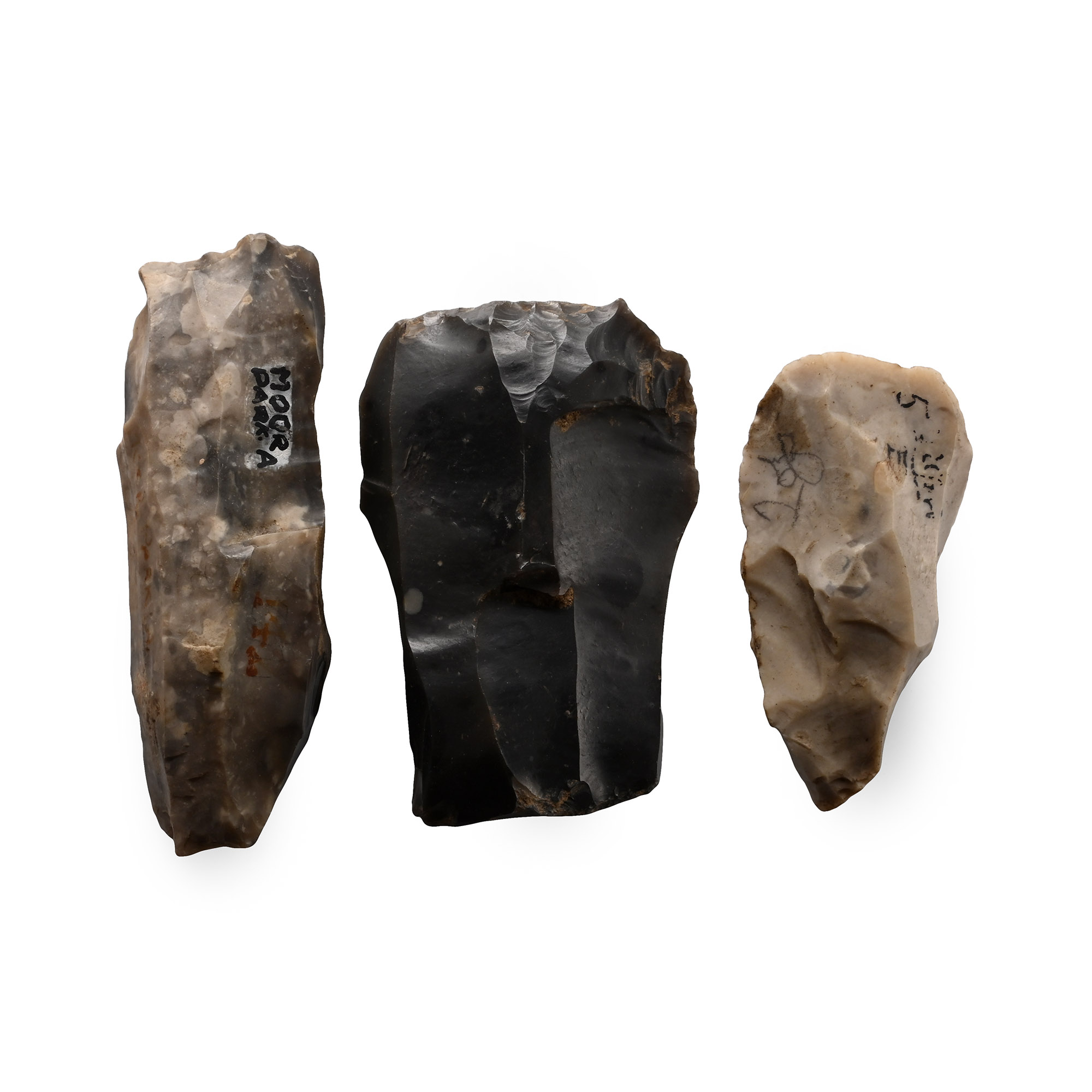 Farnham Stone Age Flint Axehead Group