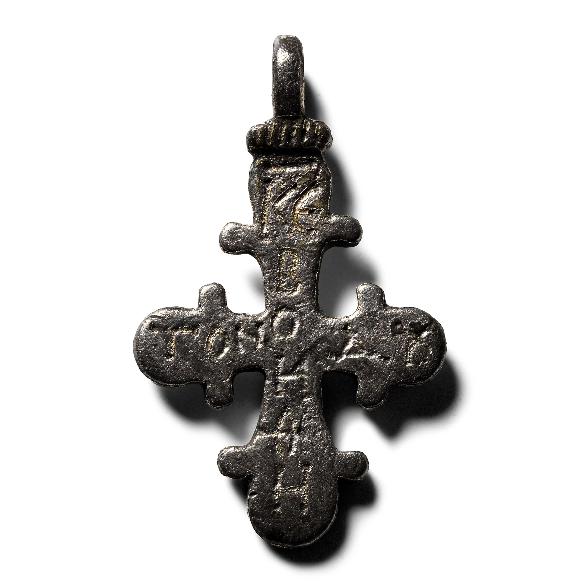 Byzantine Silver-Gilt Cross Pendant