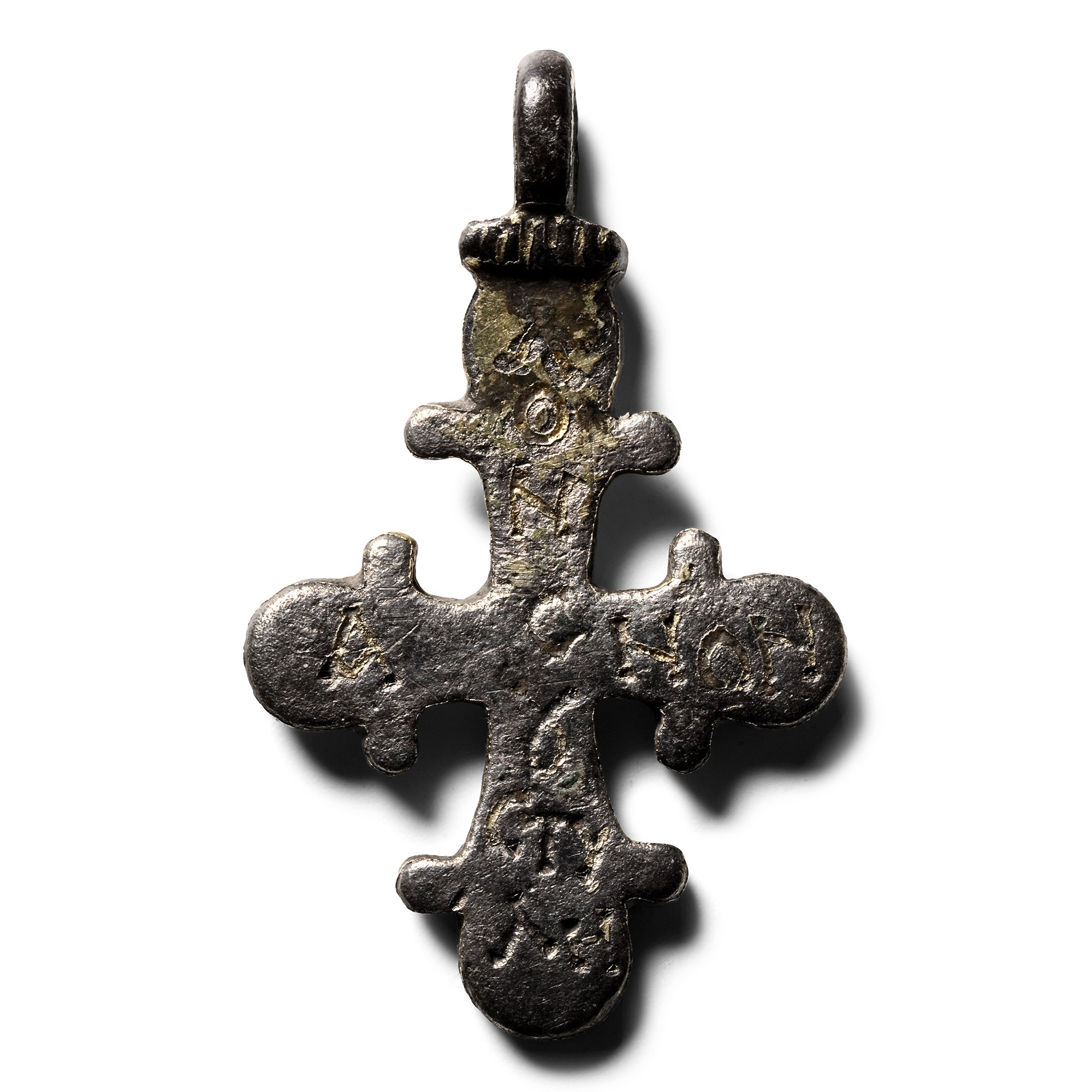 Byzantine Silver-Gilt Cross Pendant
