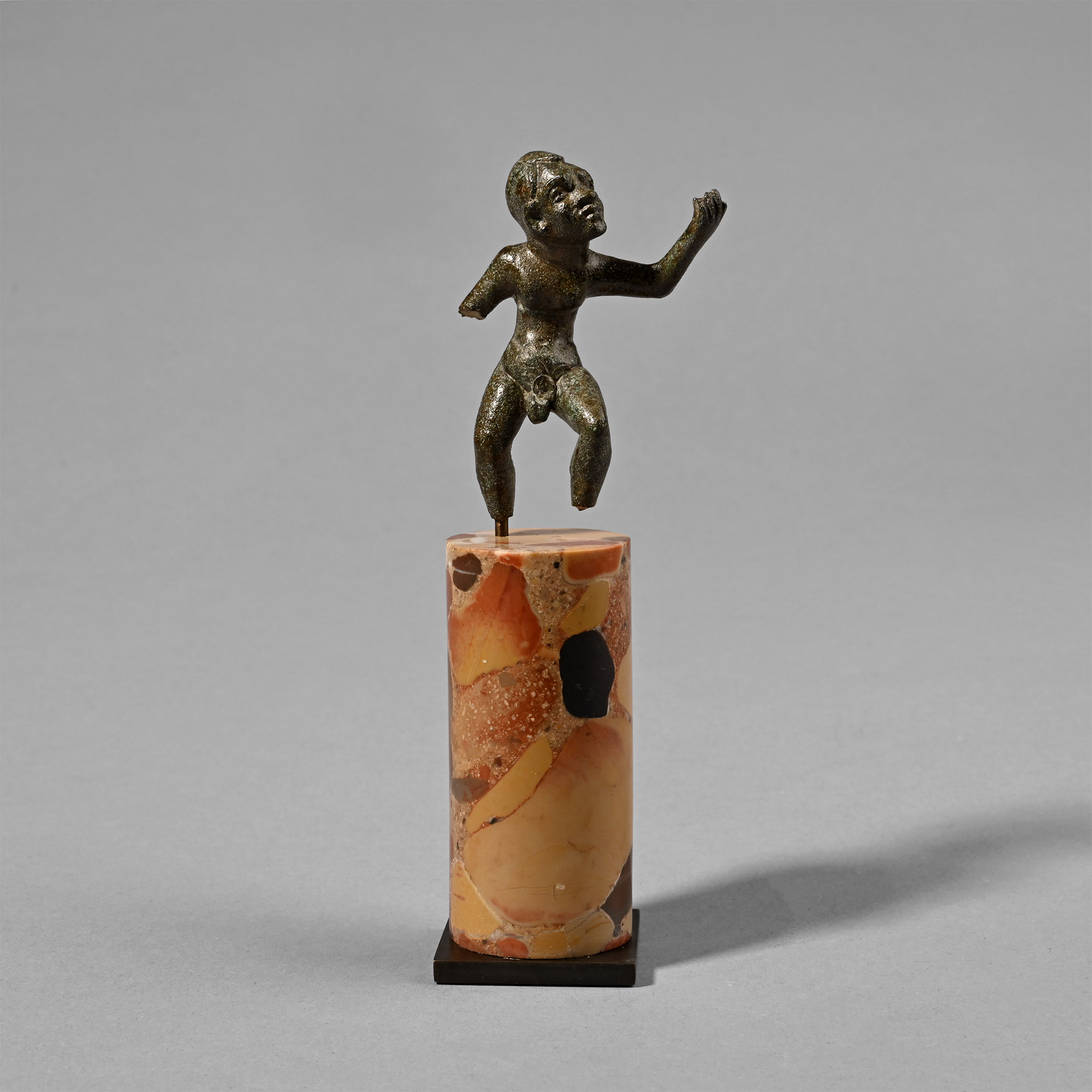 Hellenistic Bronze Statuette of an Alexandrian Dancing Dwarf