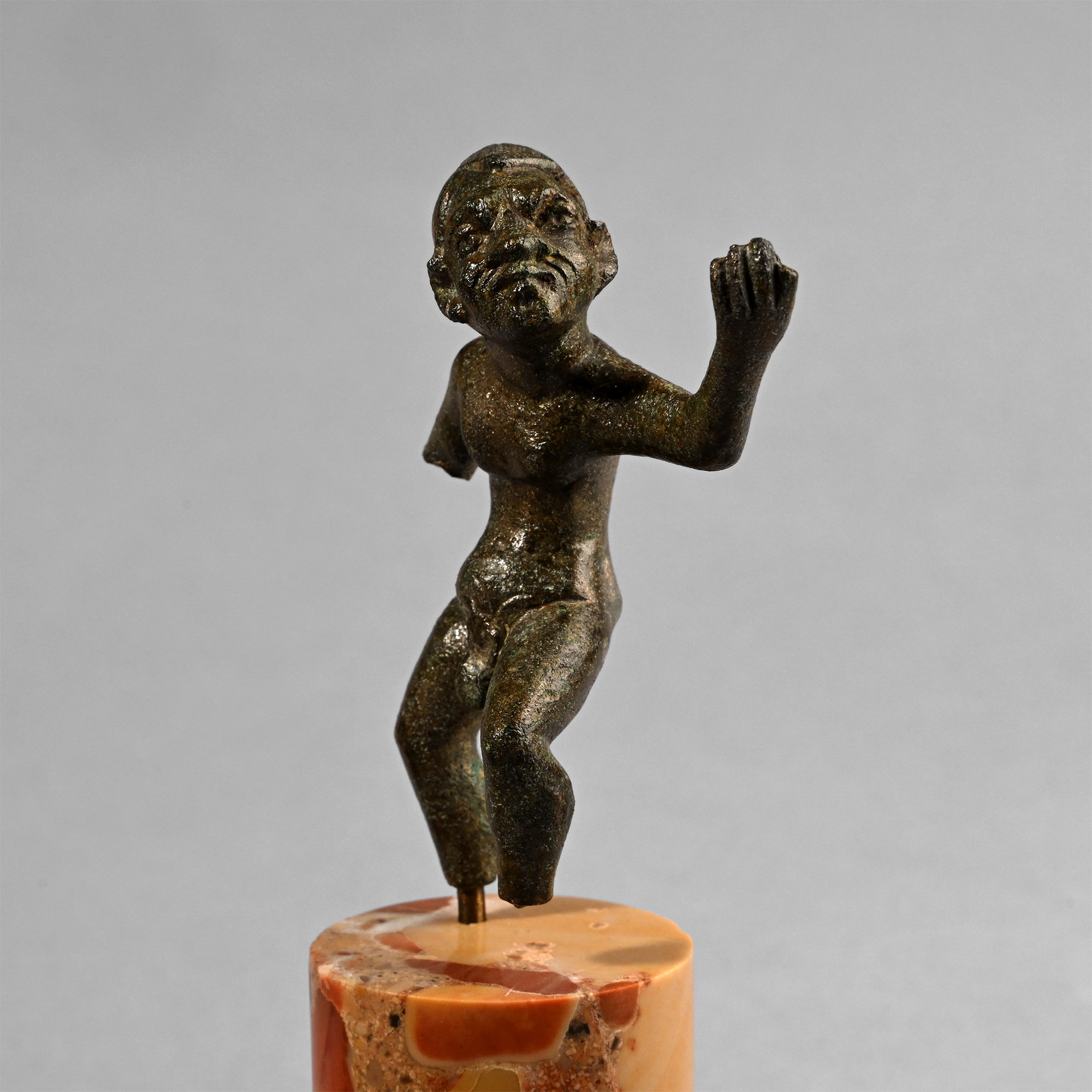 Hellenistic Bronze Statuette of an Alexandrian Dancing Dwarf