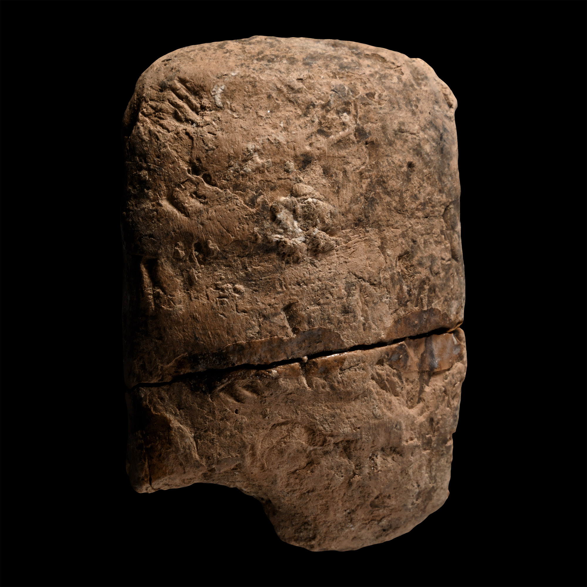 Old Babylonian Cuneiform School Exercise Tablet with Administrative Text