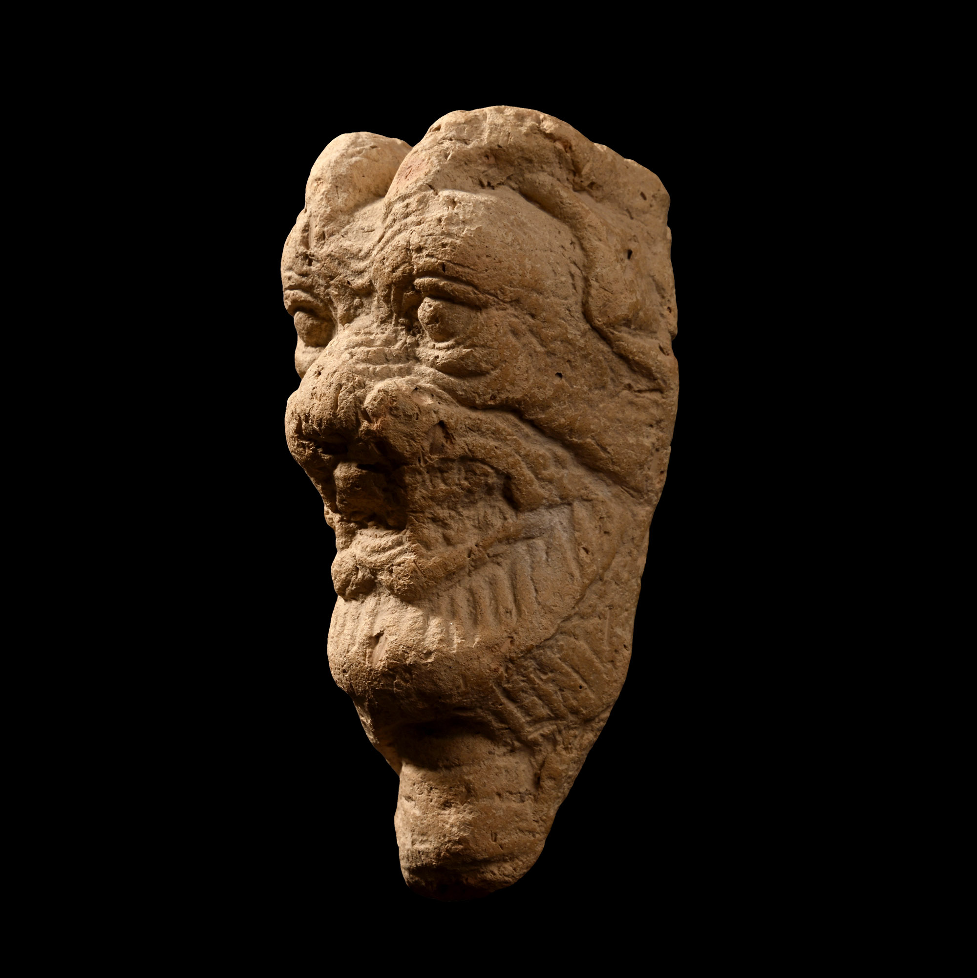 Neo-Assyrian Terracotta Head of Pazuzu