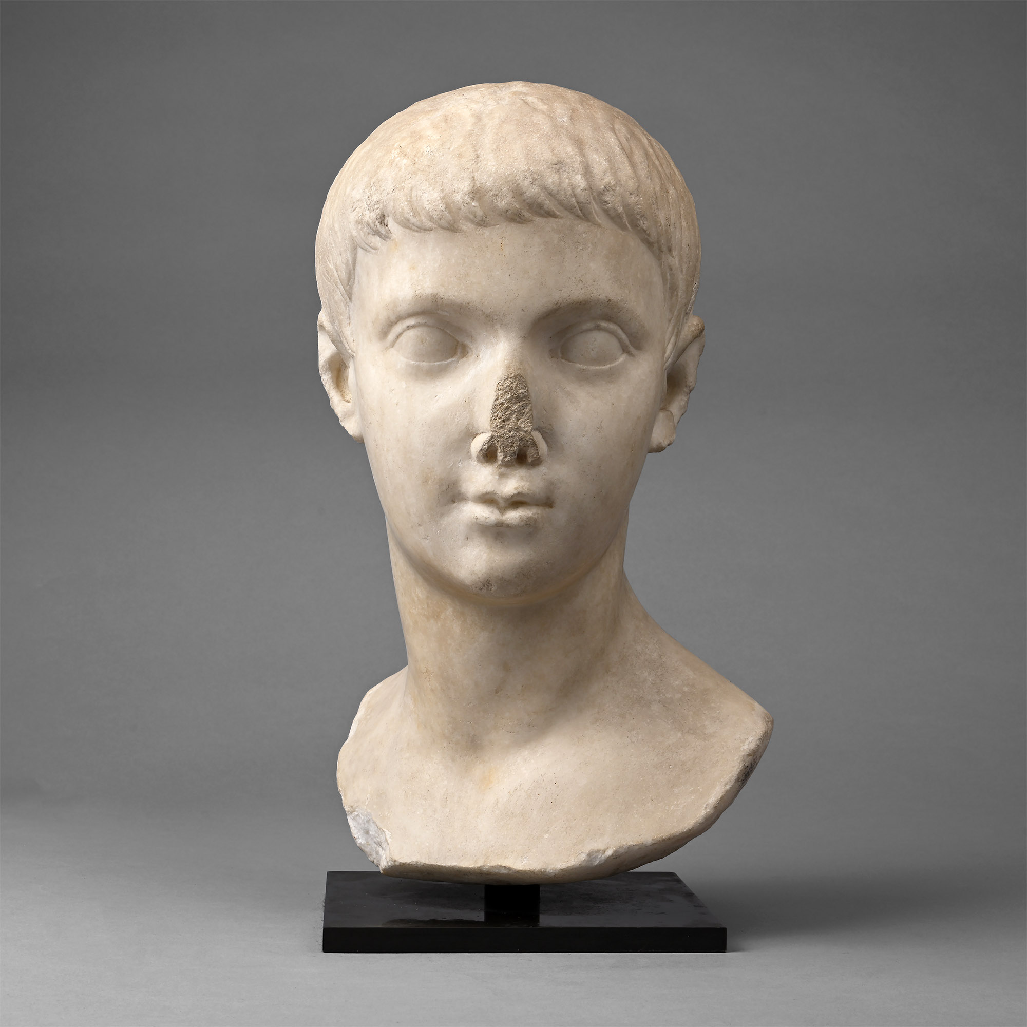 Roman Marble Portrait of Drusus the Younger