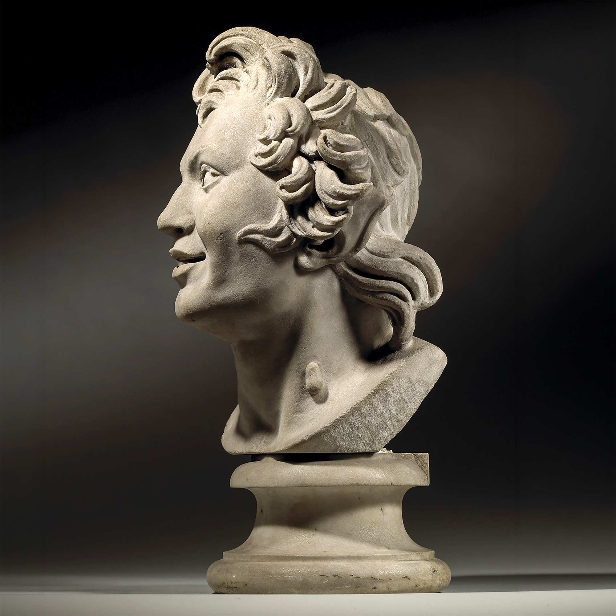 Life-Size Stone Head of a Centaur