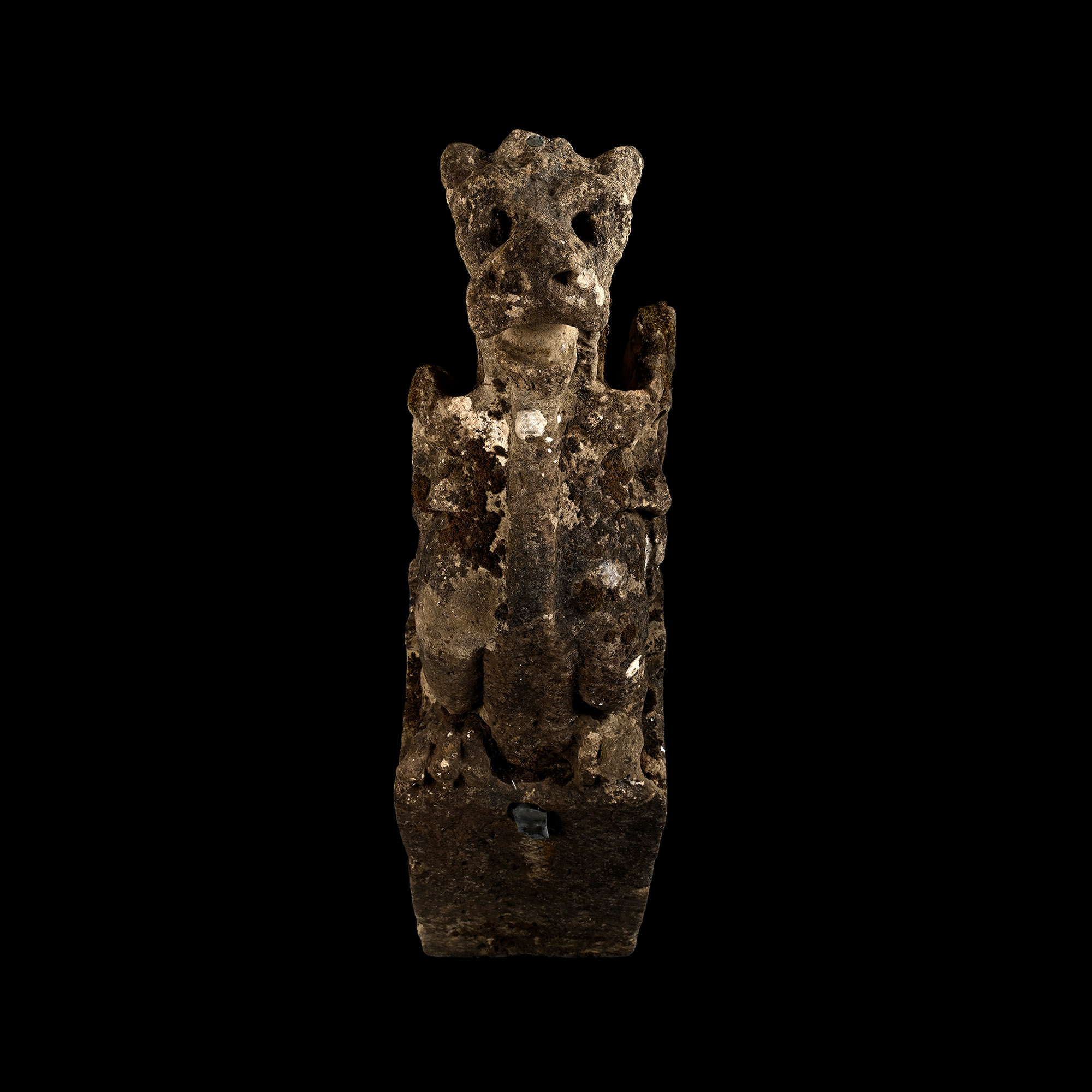 Large Medieval Stone Church Gargoyles