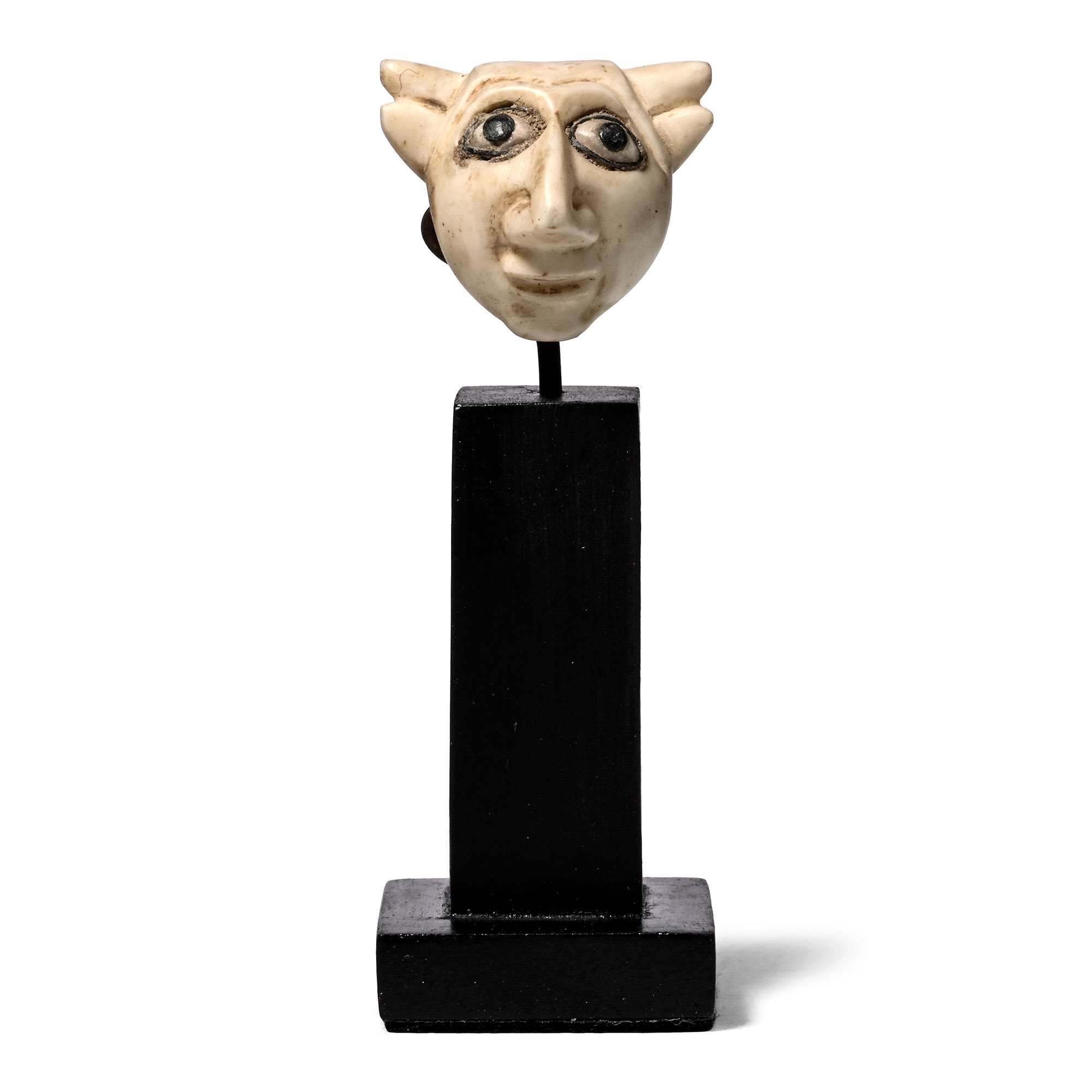 Sumerian Head with Inlaid Eyes