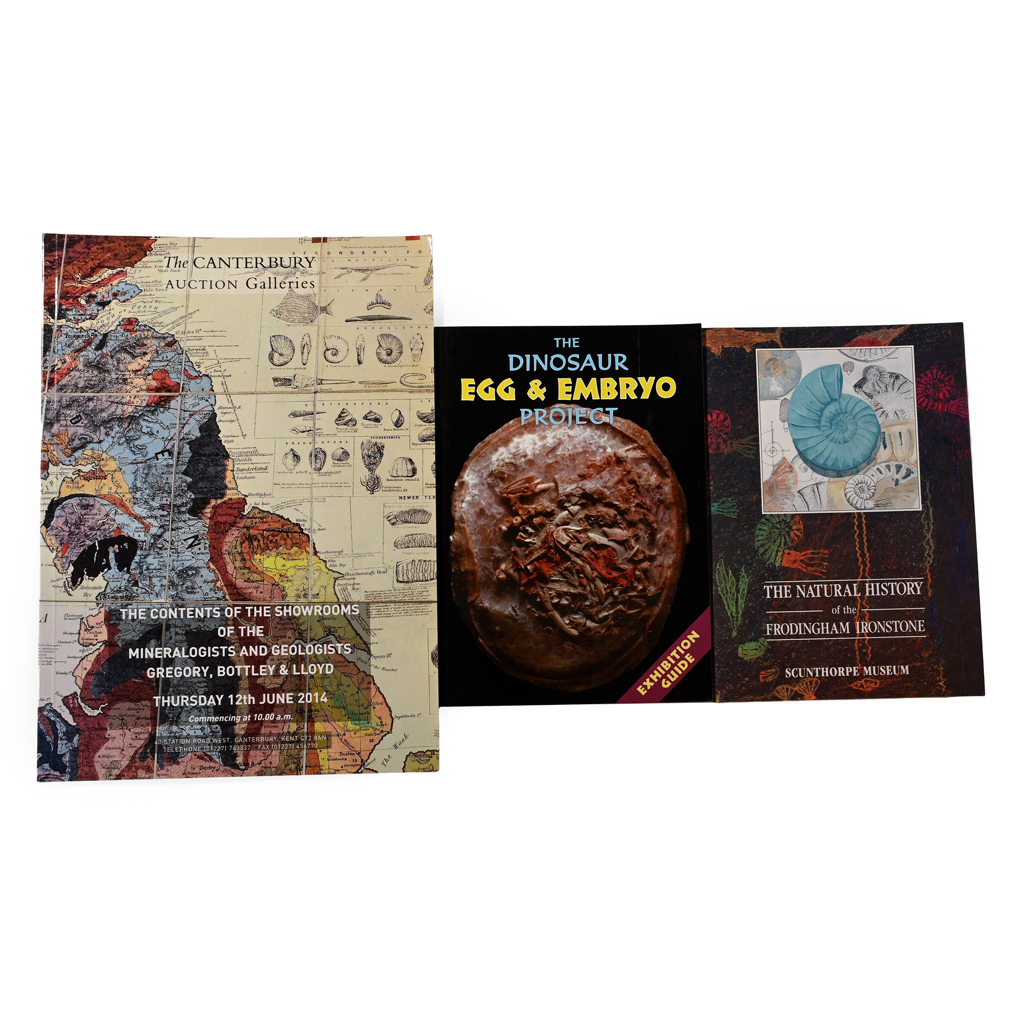 Books and Catalogues on Fossils and Natural History - 3 Titles
