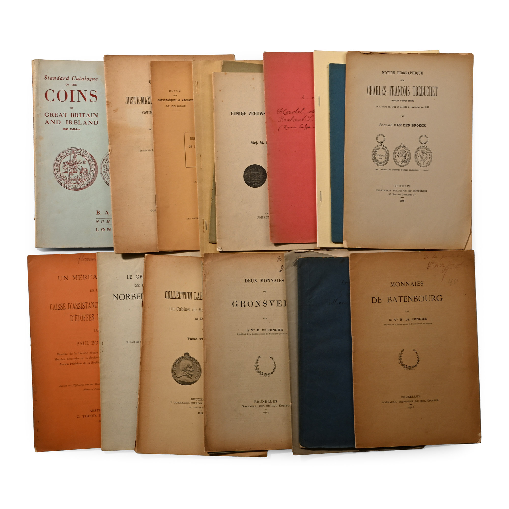 Old Numismatic Coin Literature and Catalogue Group - 18 Titles