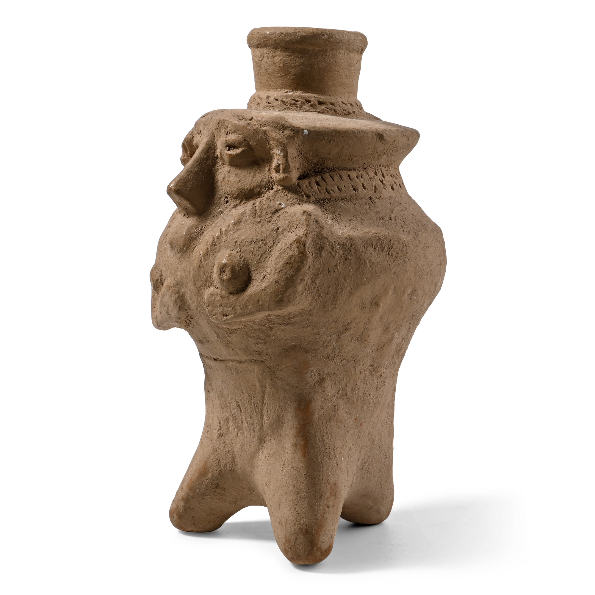 Phoenician Terracotta Anthropomorphic Vessel