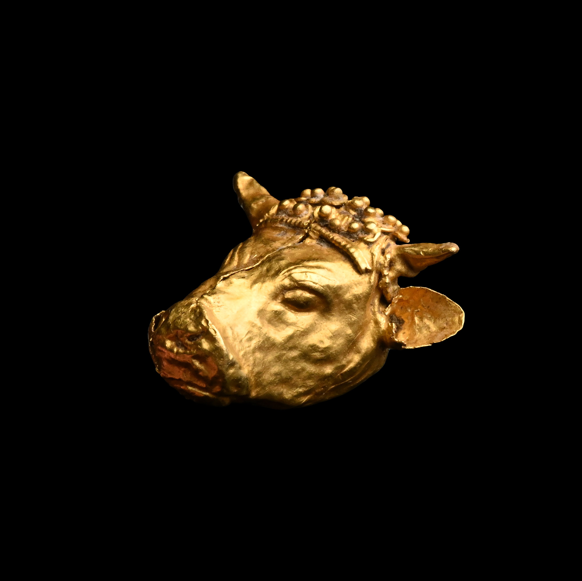 'The Mildenberg' Greek Gold Bull's Head Pendant