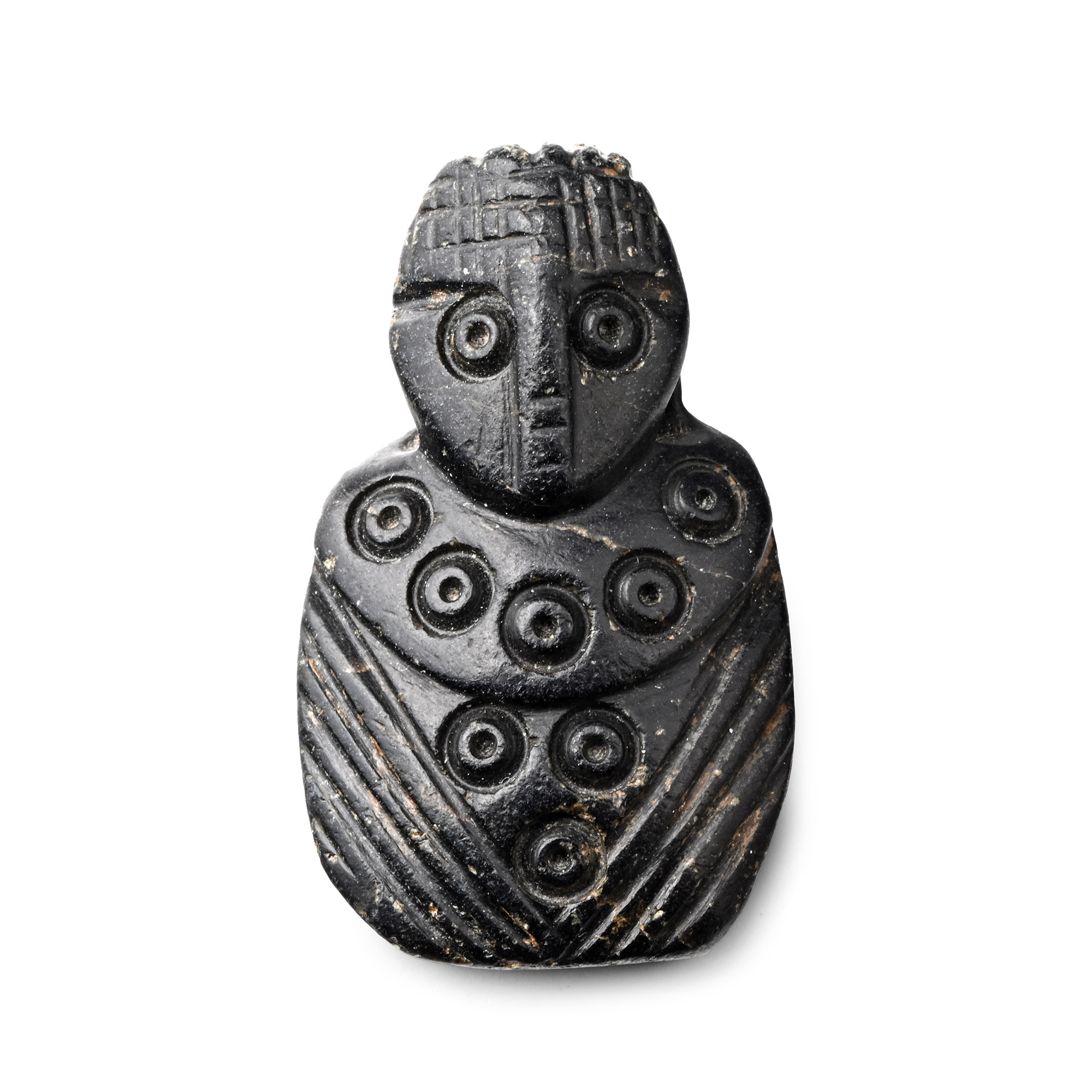 Western Asiatic Black Stone Idol