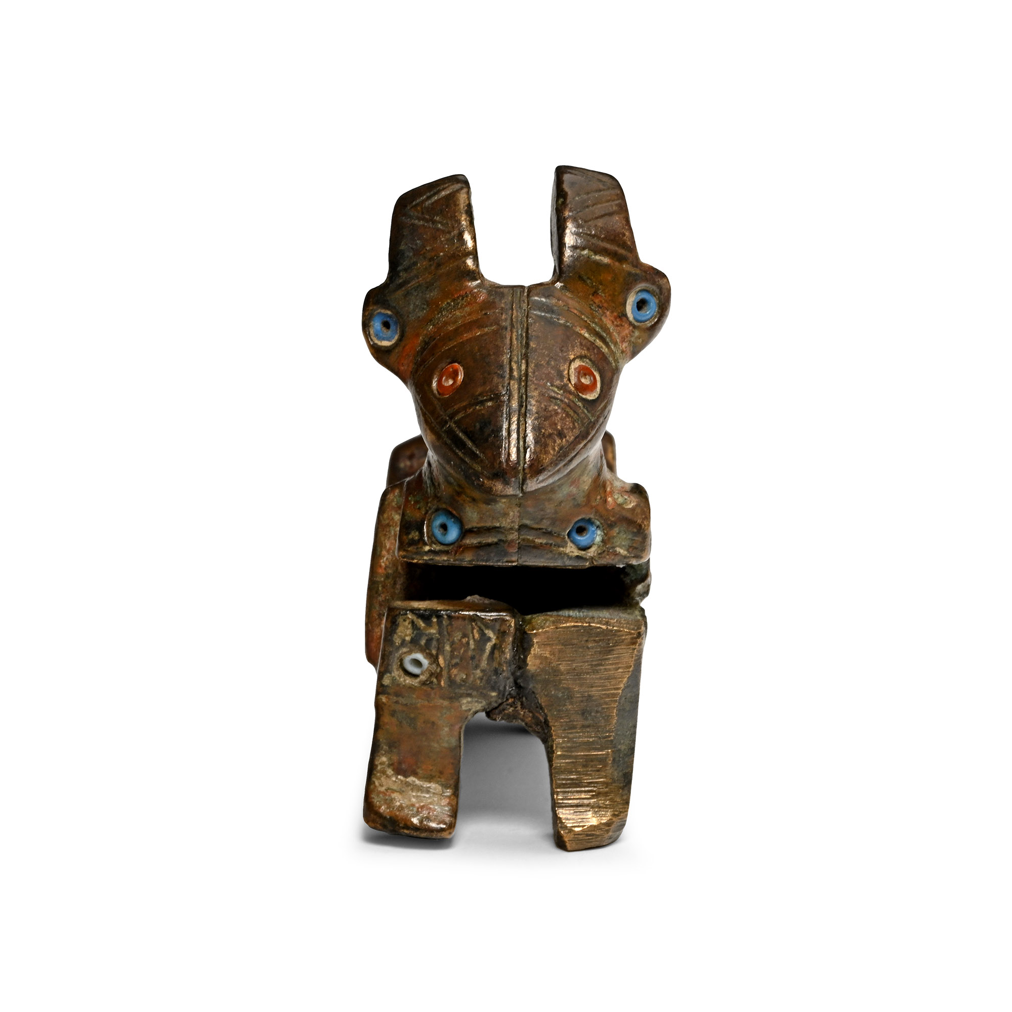 Seljuk Bronze Padlock in the form of a Goat