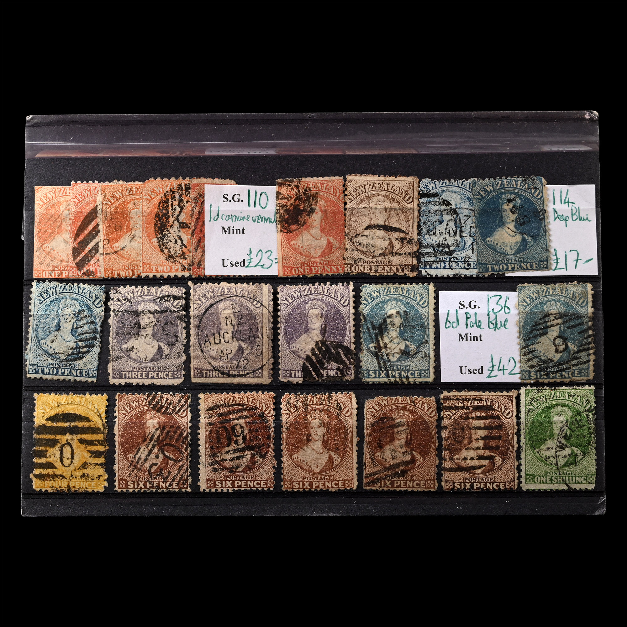 NEW ZEALAND - QV Stamp Collection