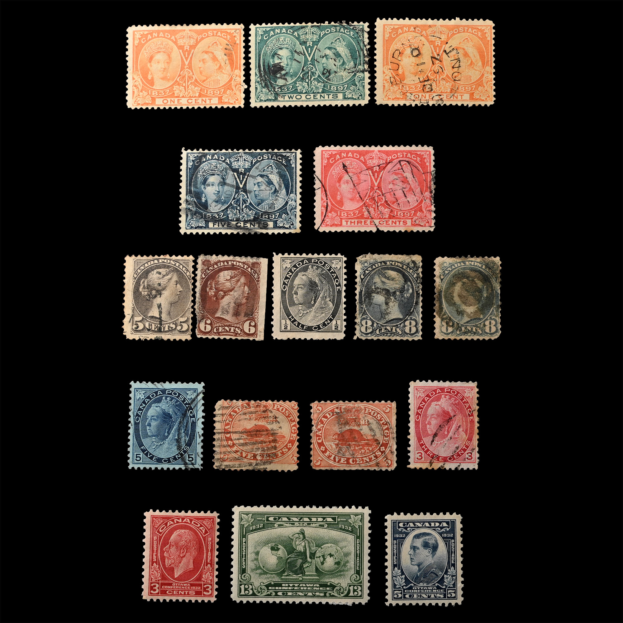 CANADA - QV and Later Stamp Group