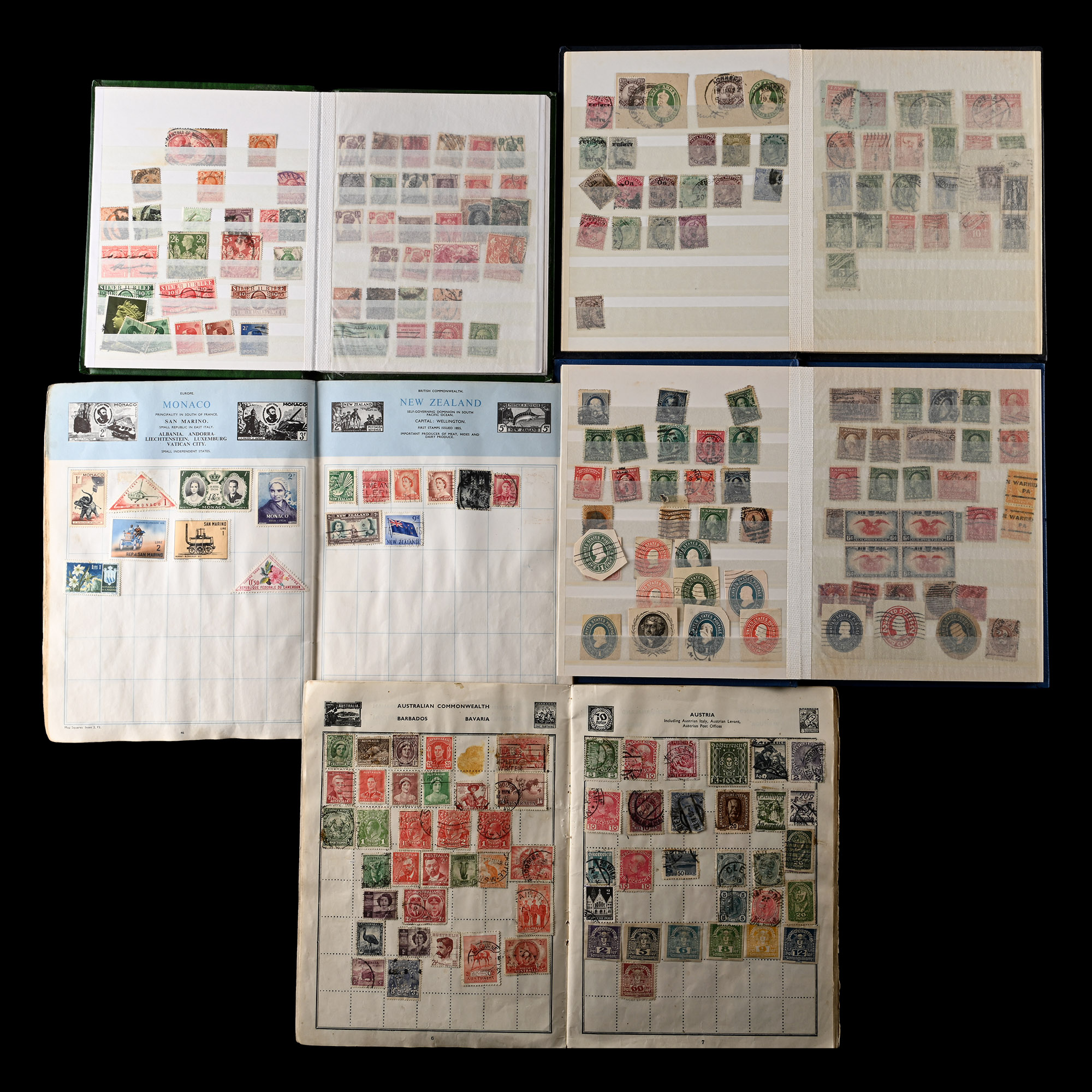 Group of World Stamp Albums