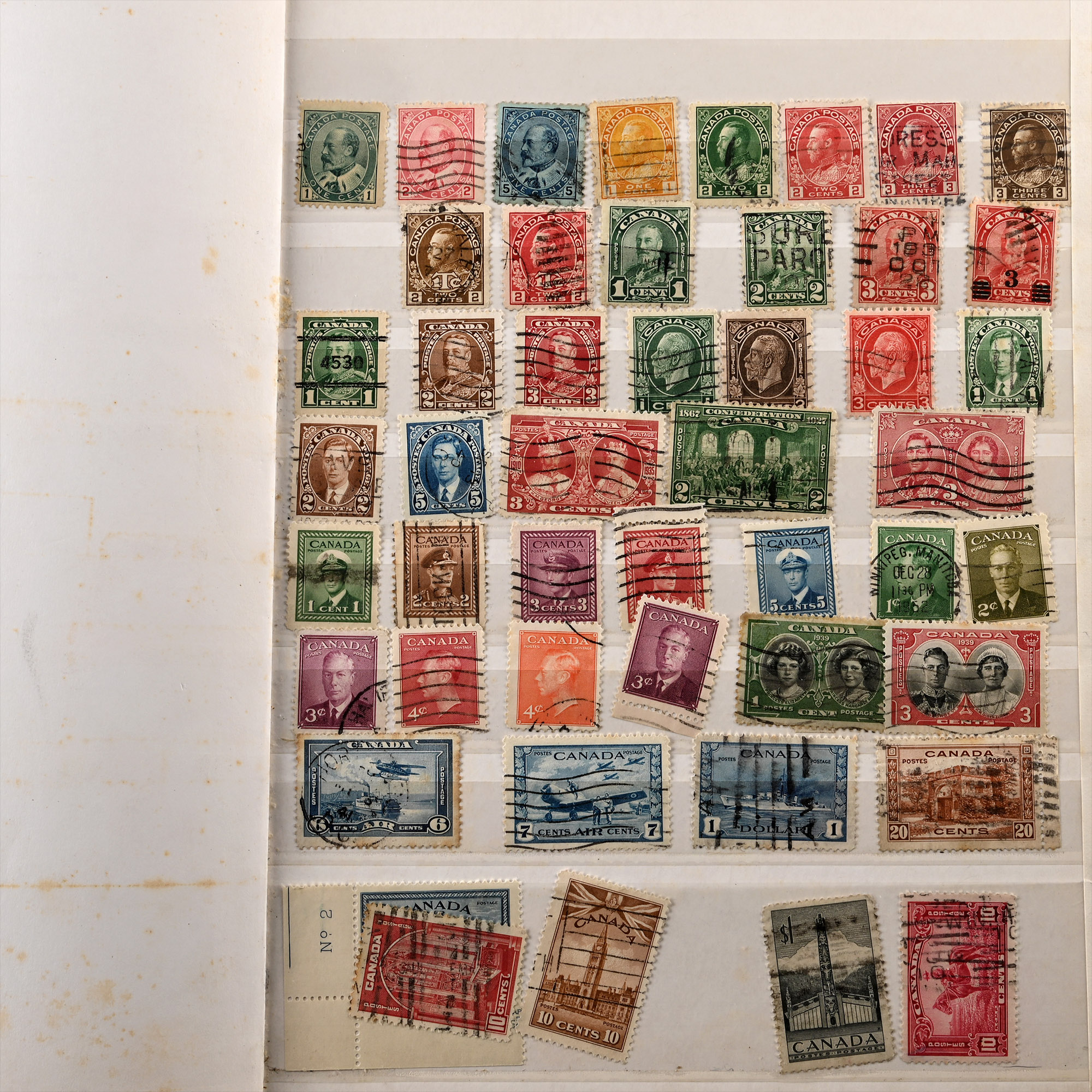 Mixed Group of Canadian Stamps in Albums