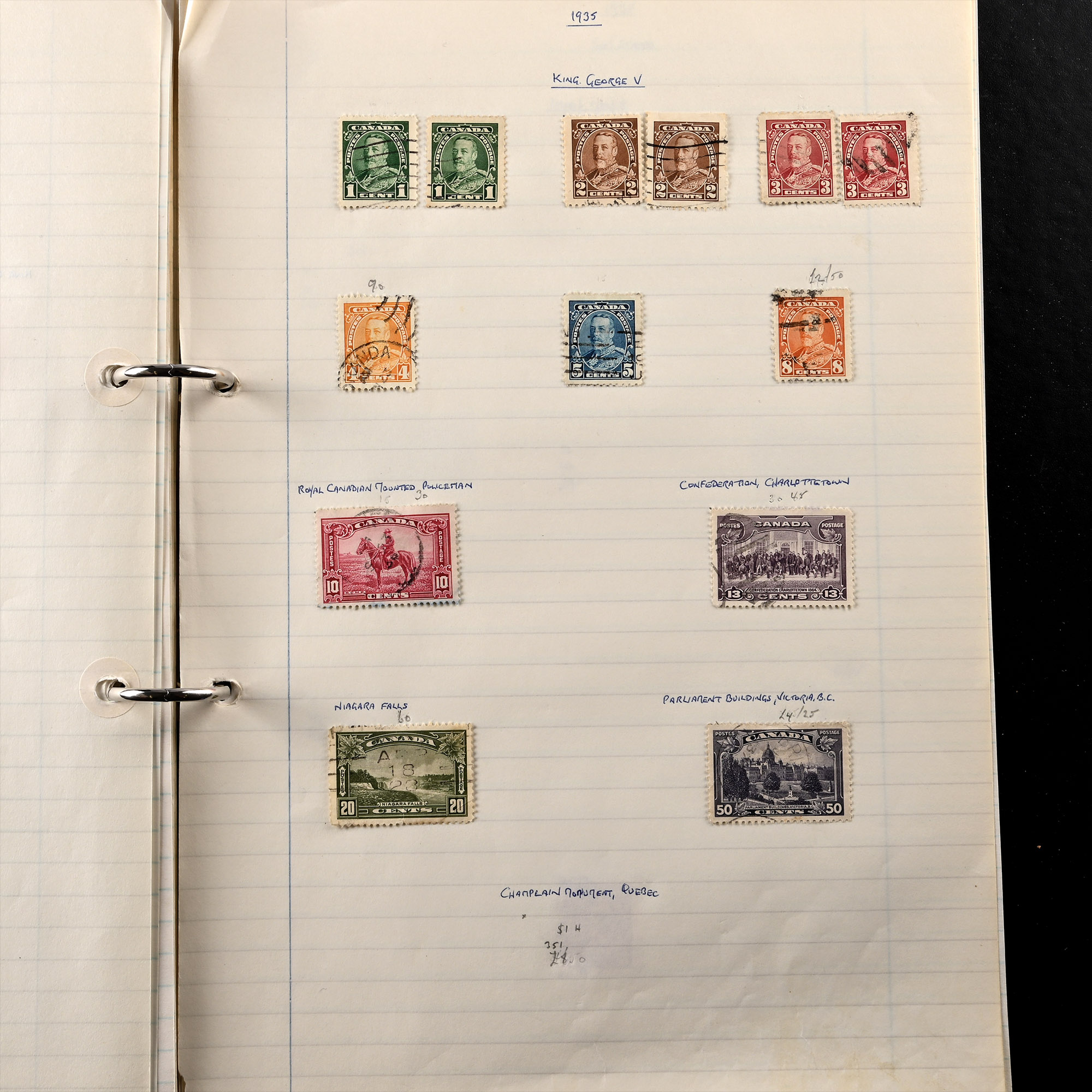 Mixed Group of Canadian Stamps in Albums