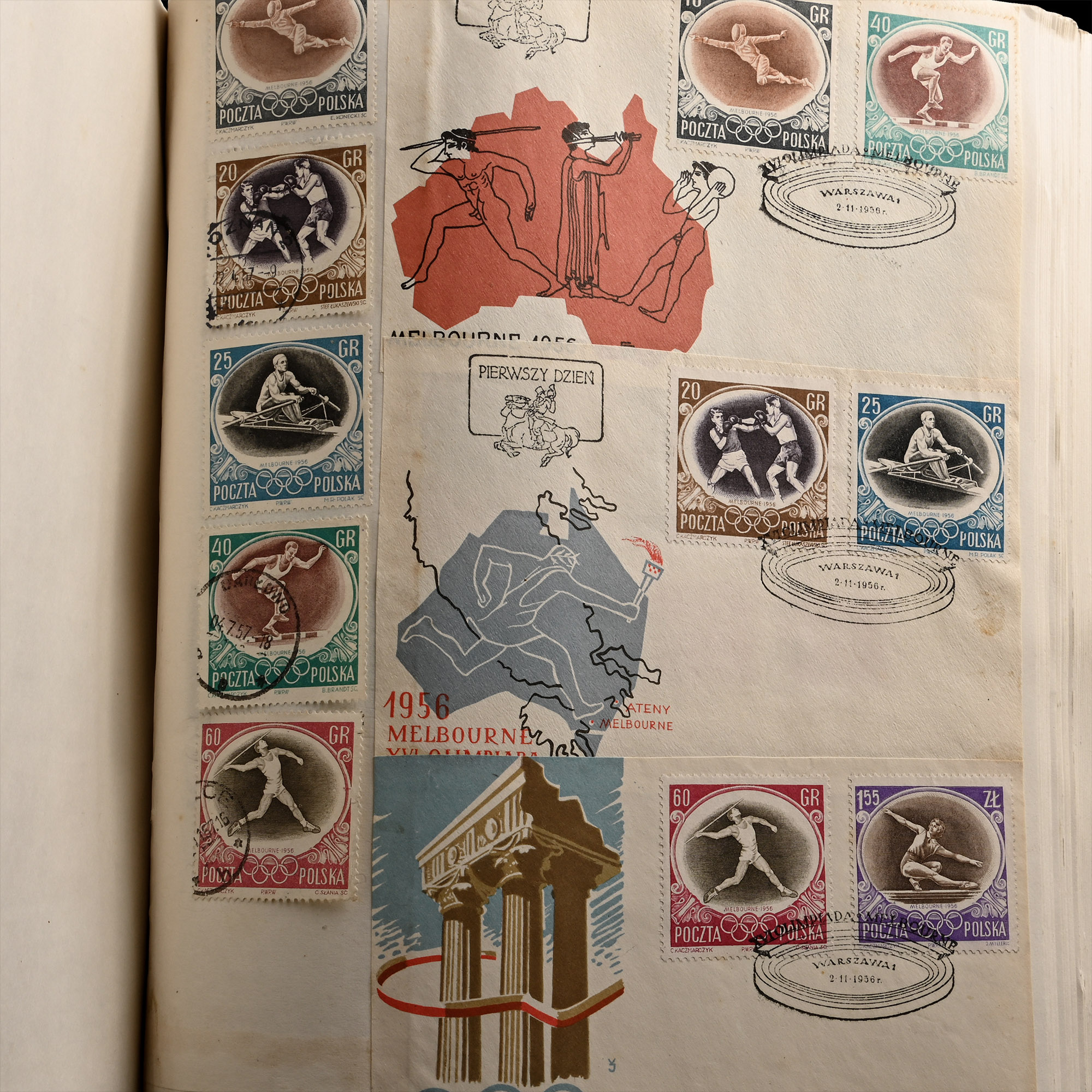 Mixed Group of Stamp Albums Mostly Poland and Great Britain