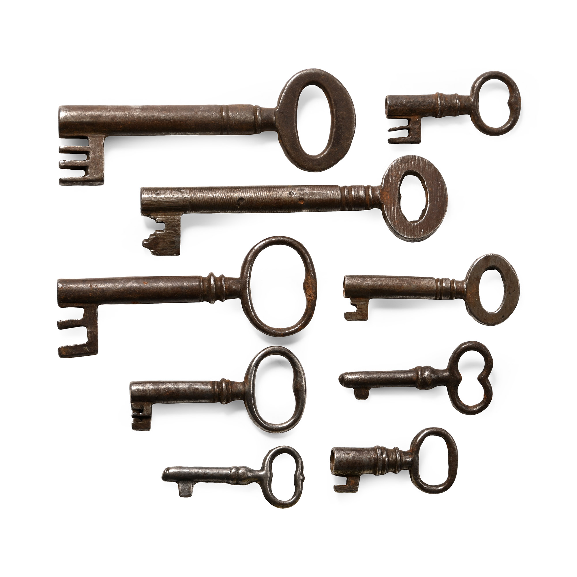 Post Medieval Casket and Other Key Collection