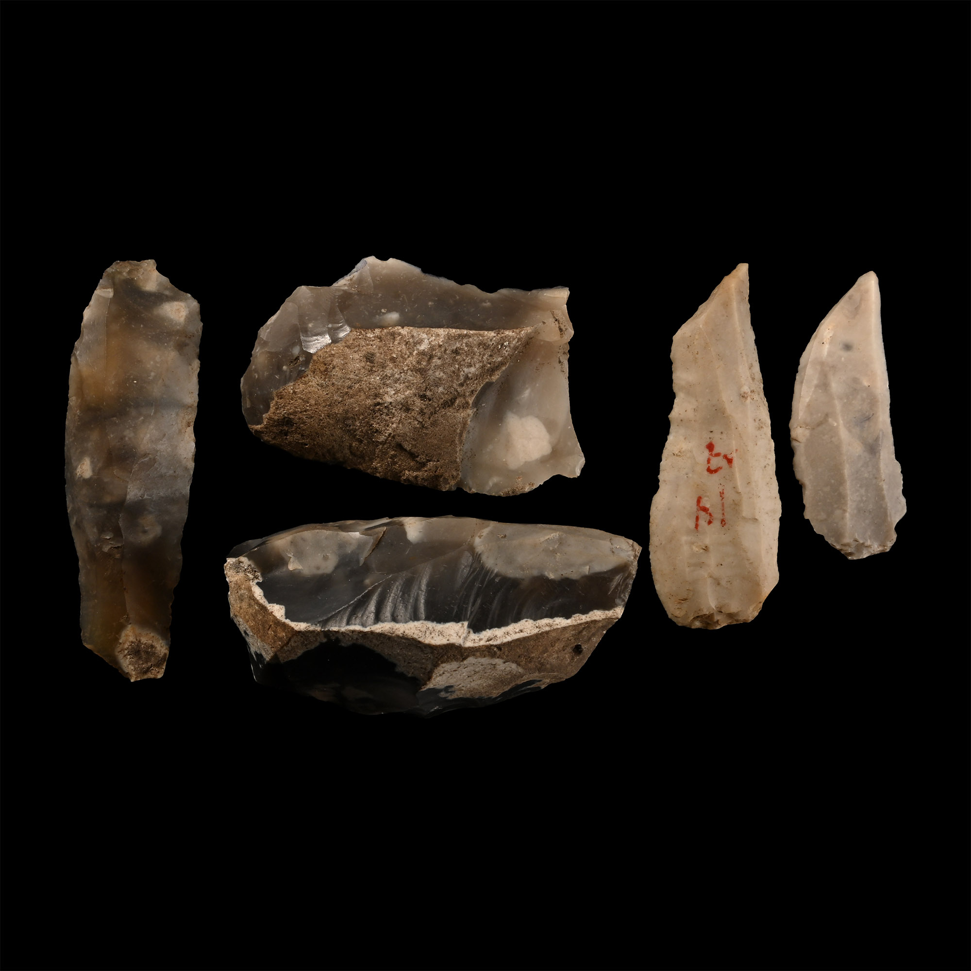 Farnham Capel Field Stone Age Knapped Flint Tool Collection