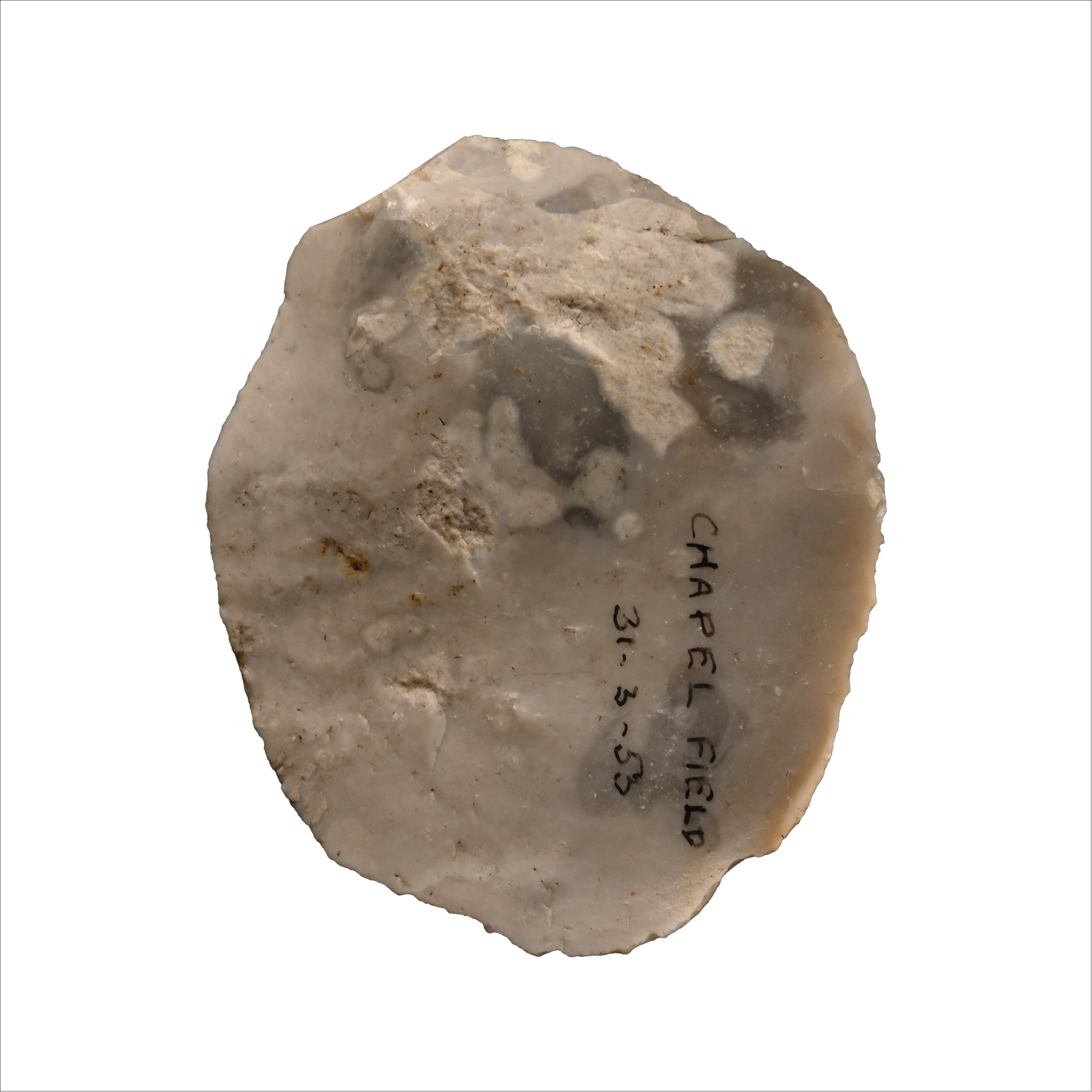 Farnham Capel Field Stone Age Knapped Flint Scraper