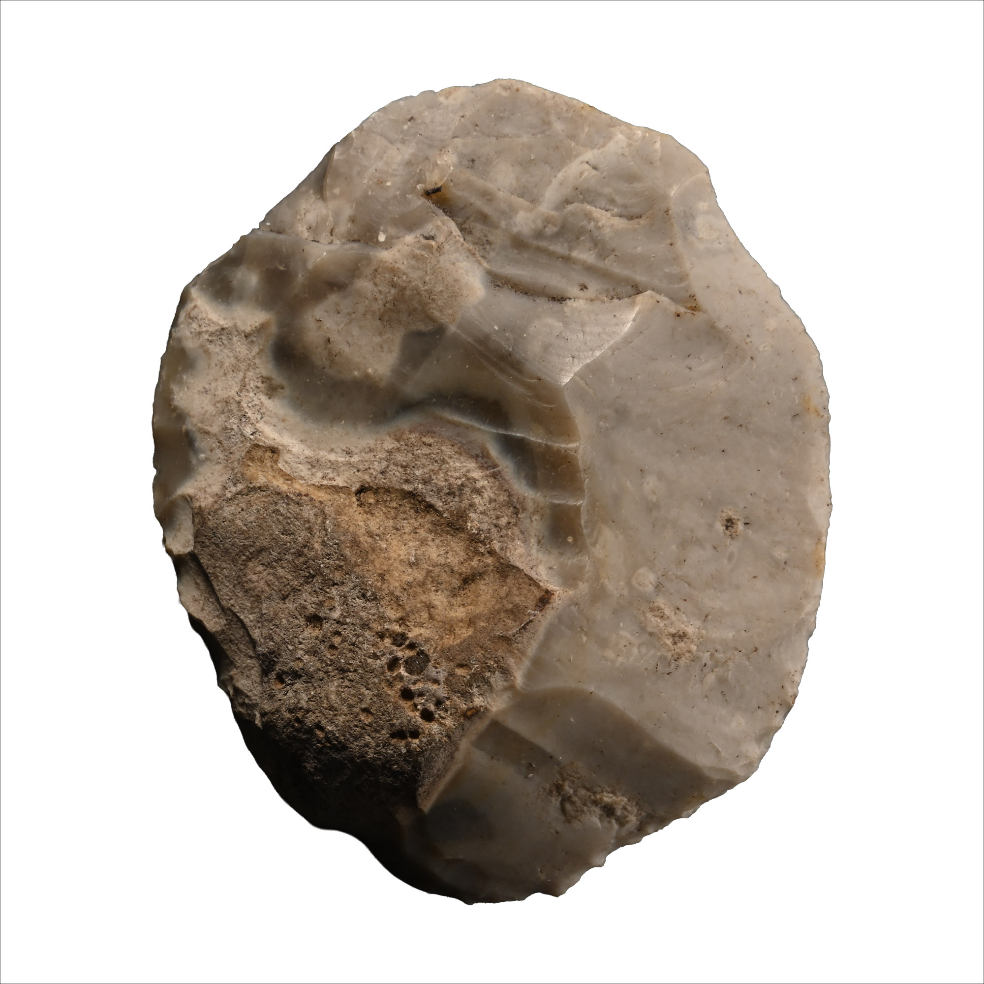 Farnham Capel Field Stone Age Knapped Flint Scraper