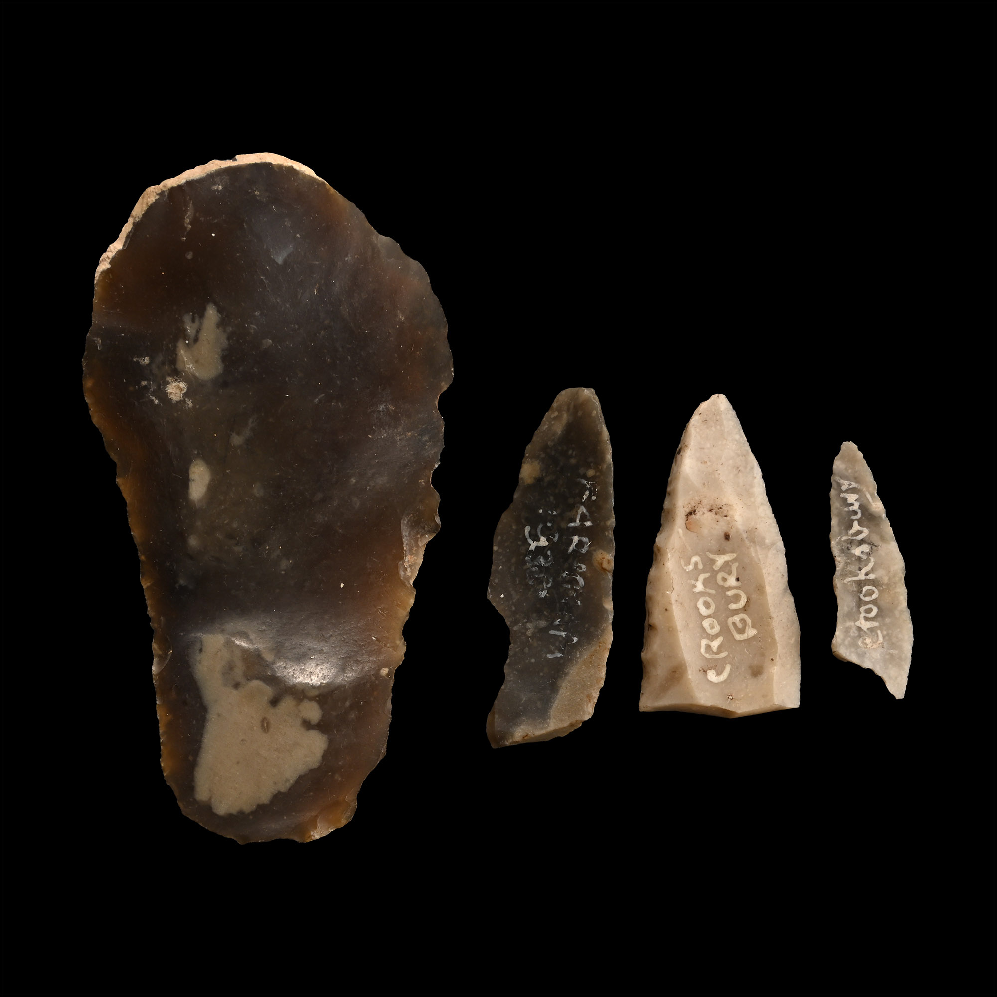Farnham Swallow-Hole and Crooksbury Stone Age Knapped Flint Tool Group