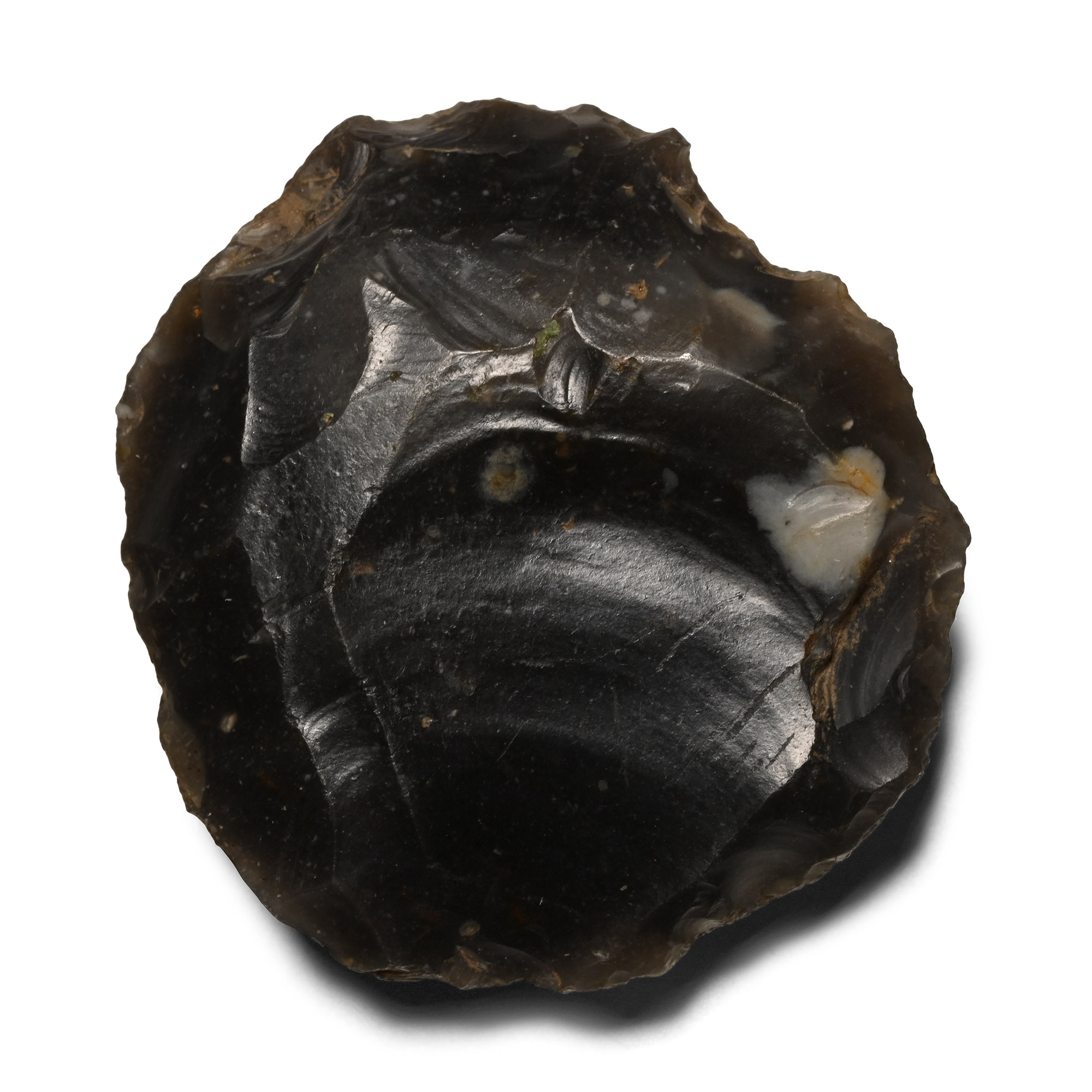 Farnham Stone Age Knapped Flint Scraper