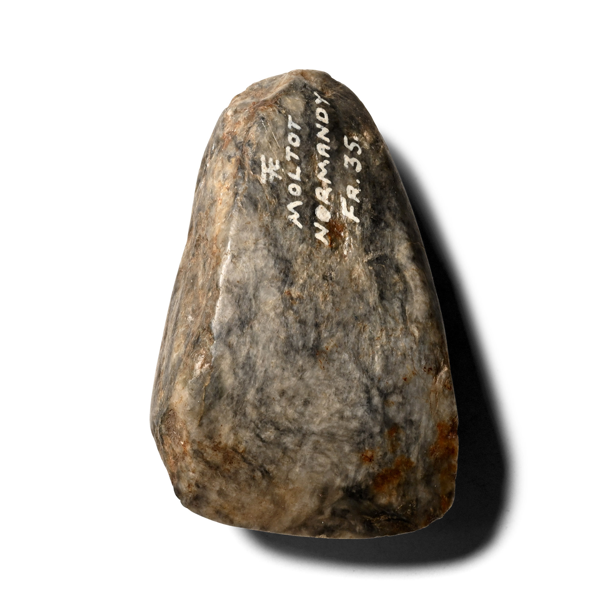 Fawcett Collection French Small Polished Axehead with Fawcett Monogram
