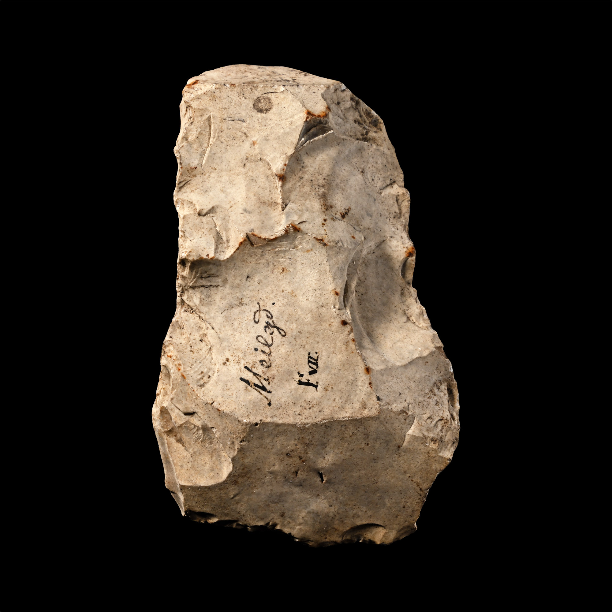 Danish Stone Age Knapped Flint Chisel From Meilgaard