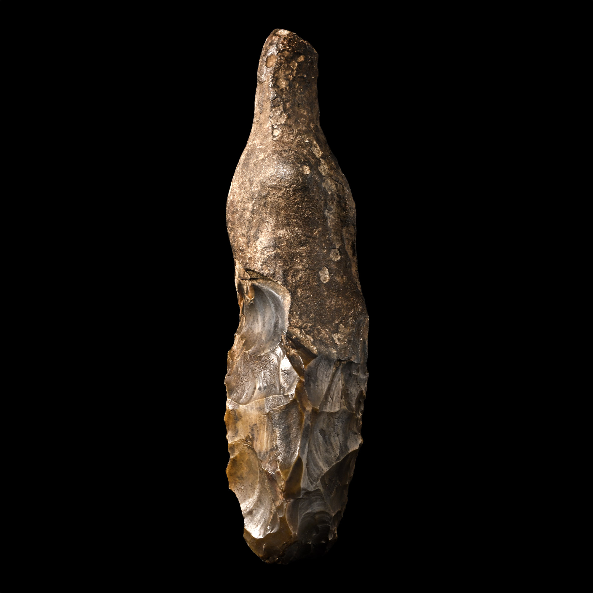 Broadness Stone Age Knapped Flint Chisel