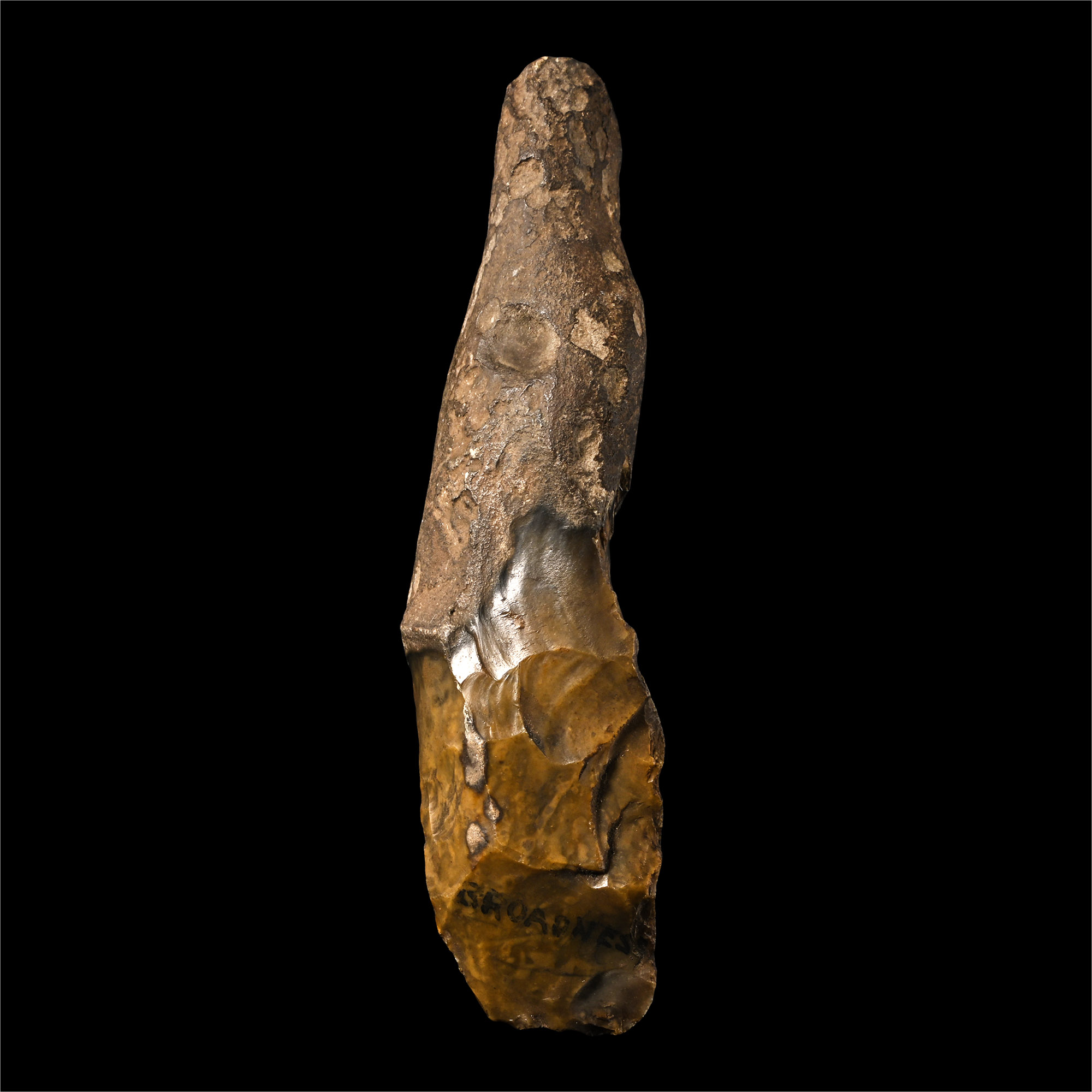 Broadness Stone Age Knapped Flint Chisel