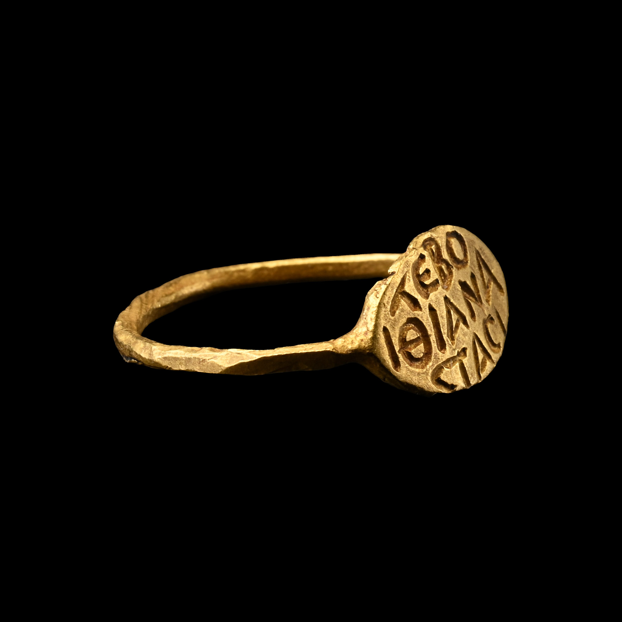 Byzantine Gold Ring with Inscription