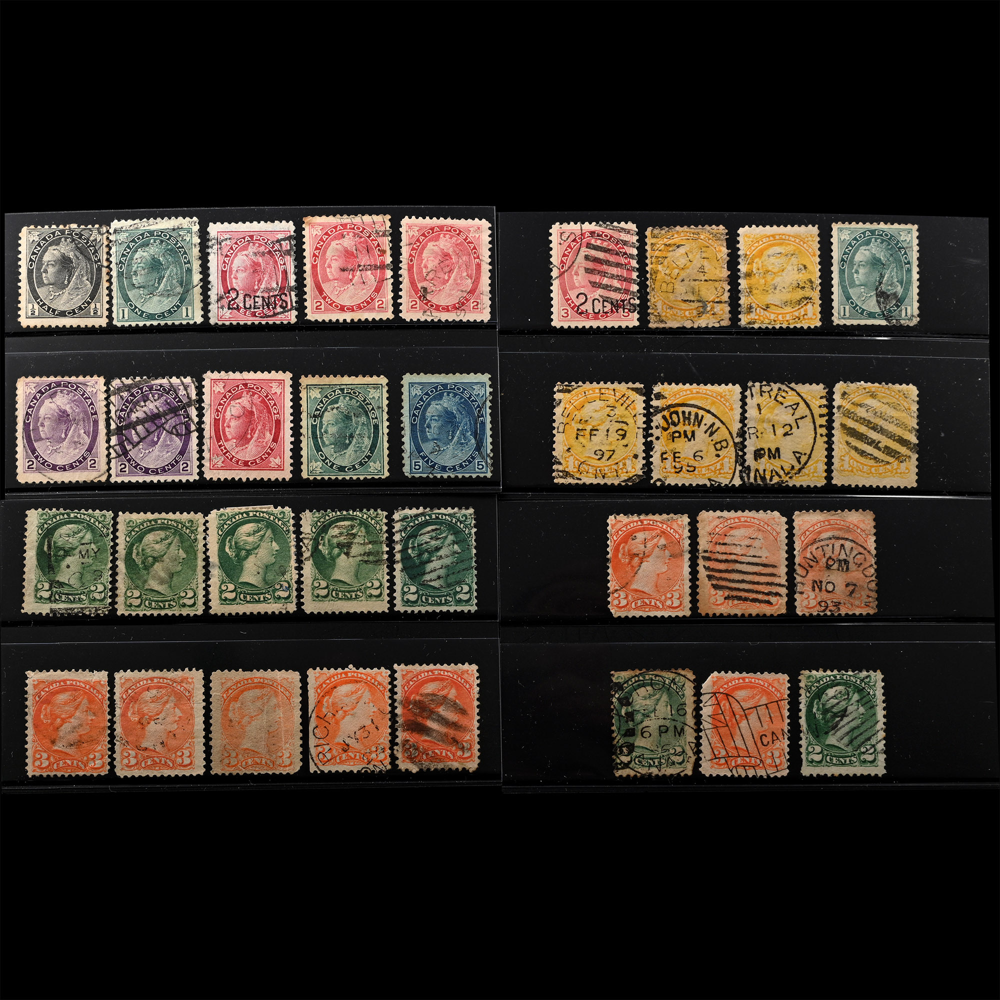 Canada Victorian Postage Stamp Group