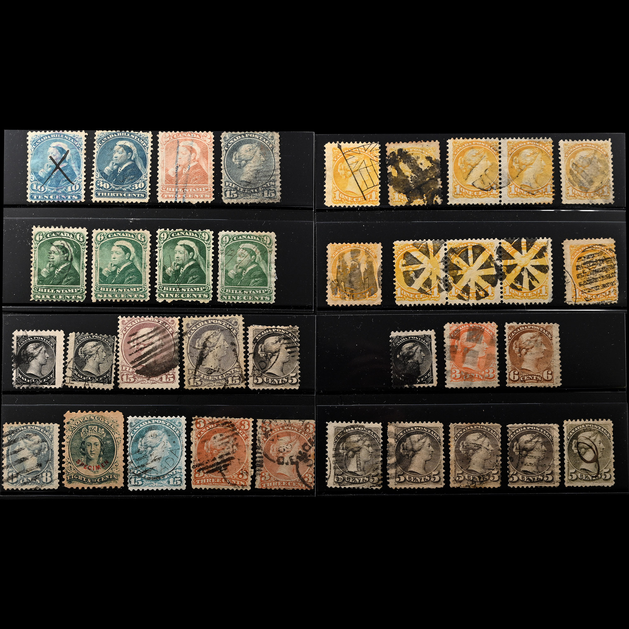 Canada Victorian Postage Stamp Group