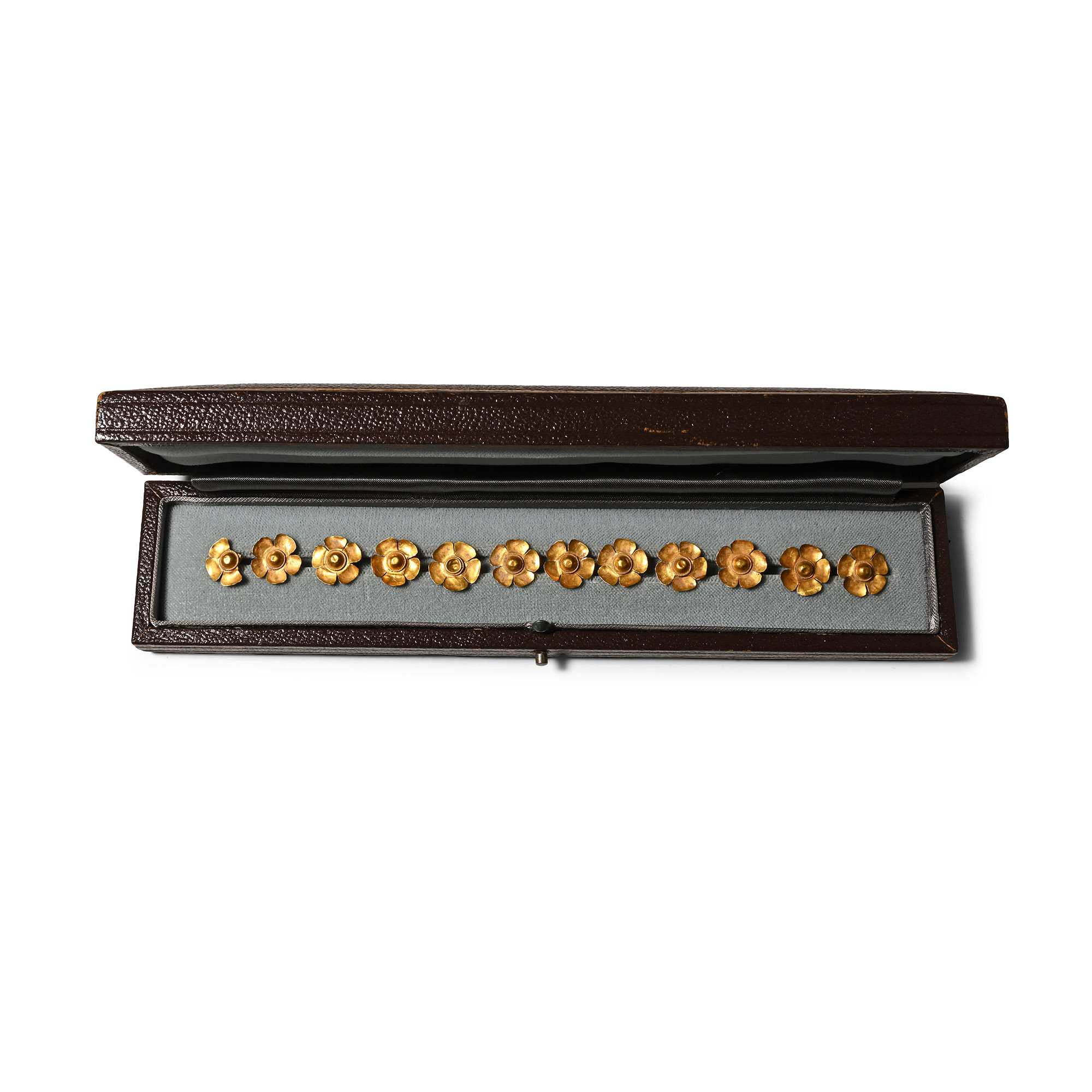 Greek Gold Rosette Mount Set